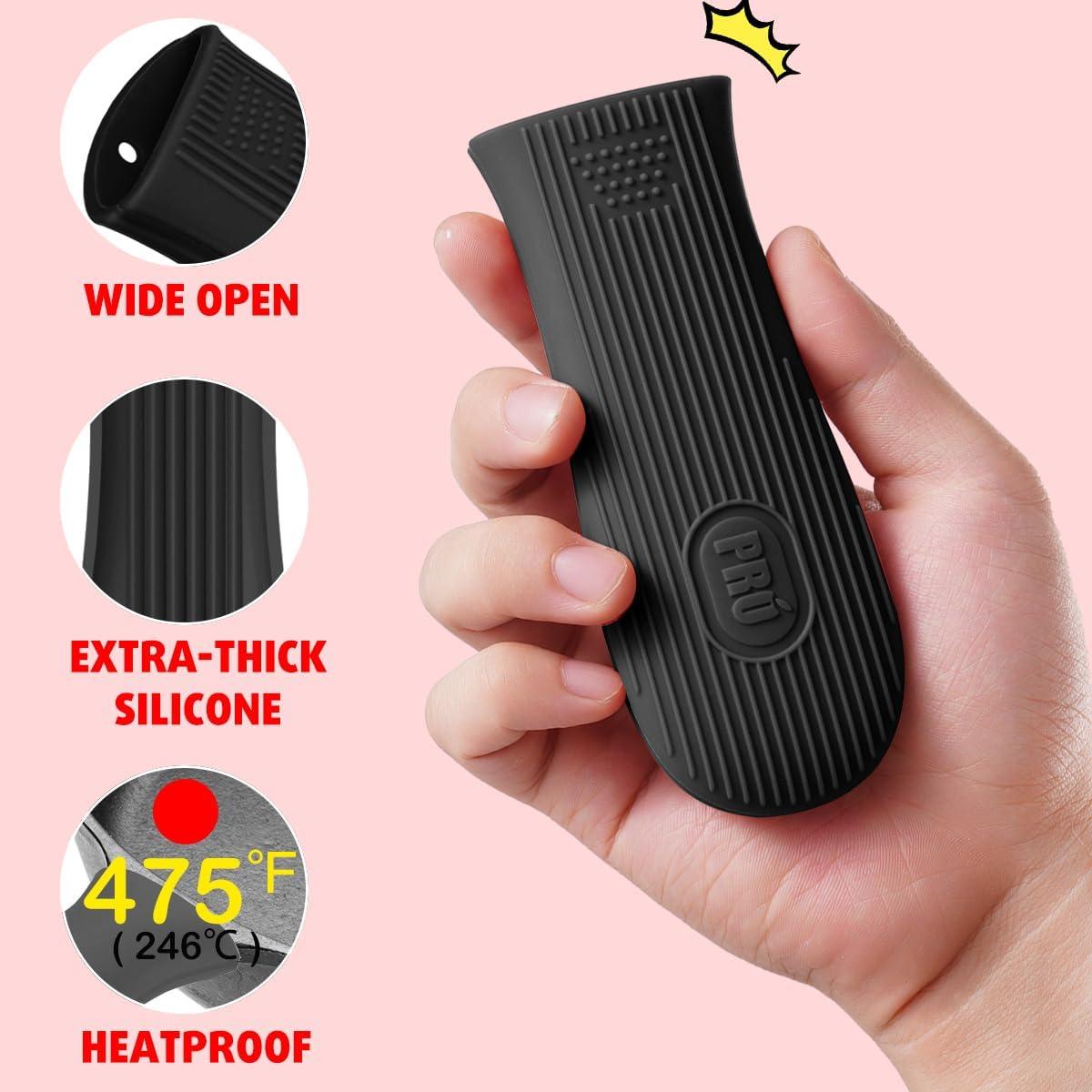 Cubiertas de Mango de Silicona Cbiumpro 2-Pack Resistente al Calor