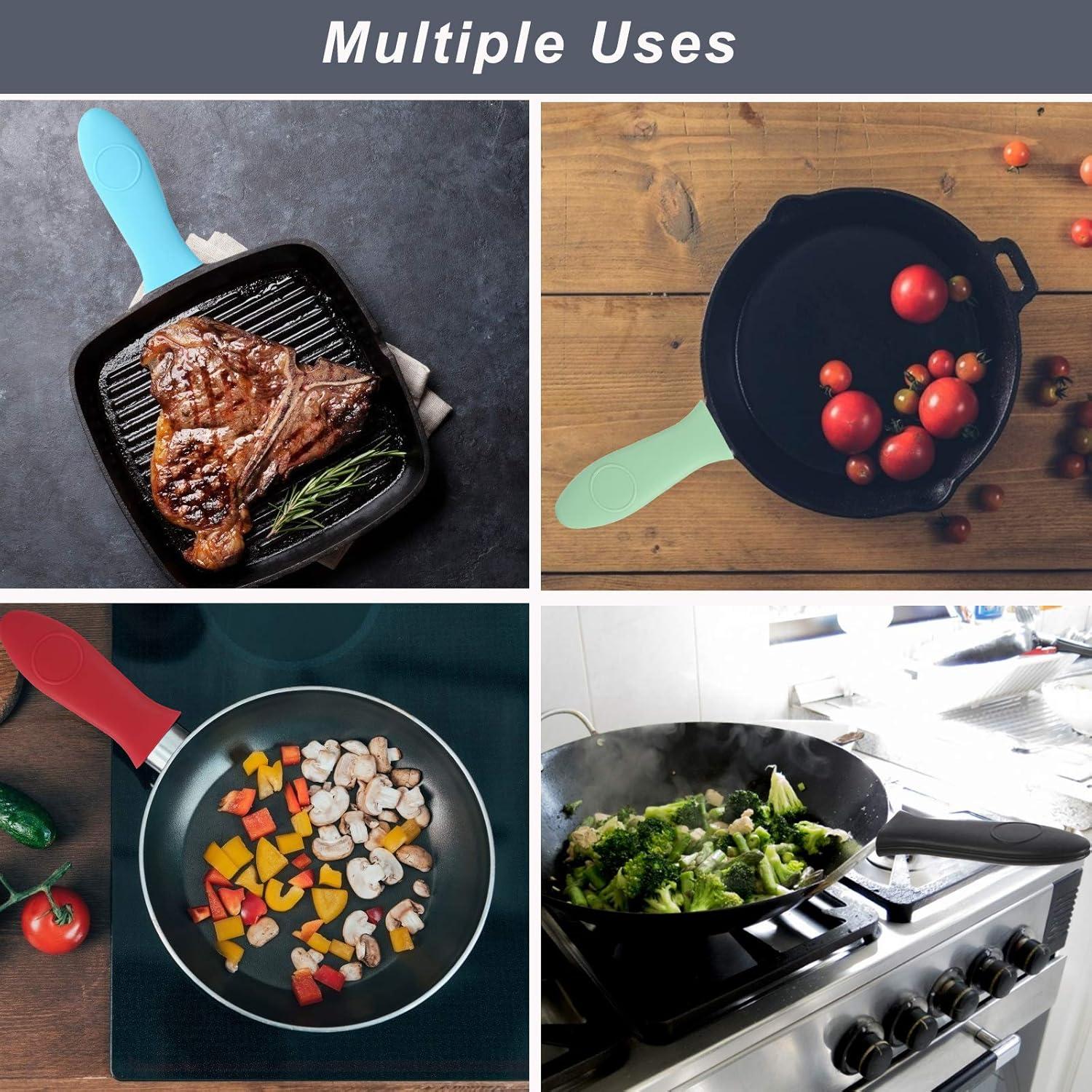 Cubierta de Mango de Silicona OYSIR - 4 Piezas Resistentes al Calor