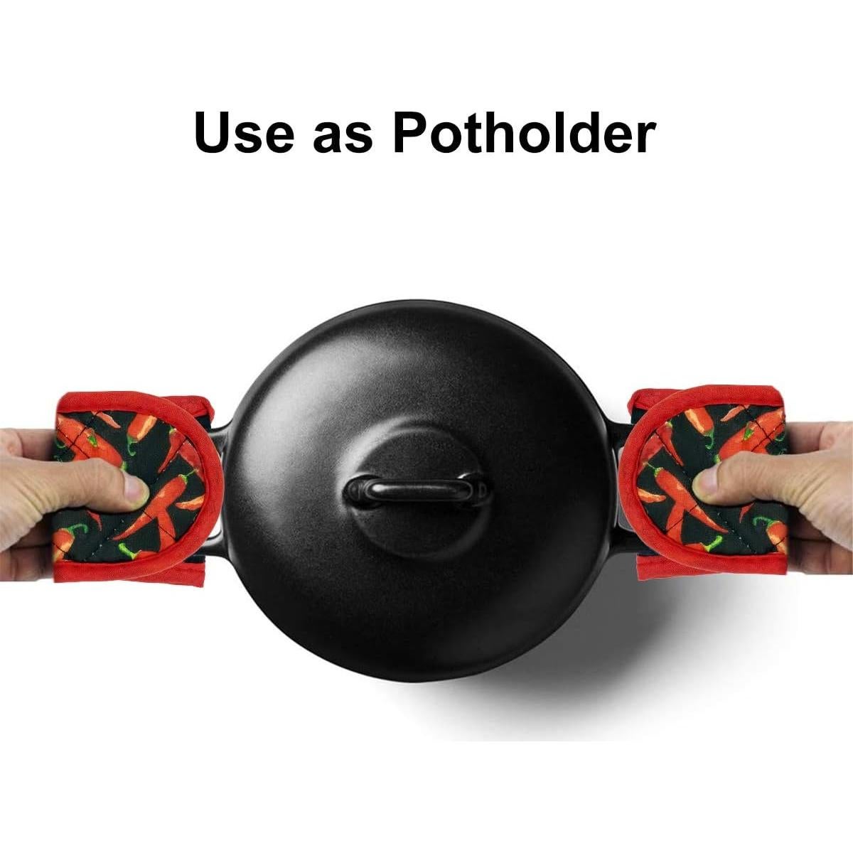 Cubiertas de Mango de Sartén de Hierro Fundido Evoio - 4 Piezas