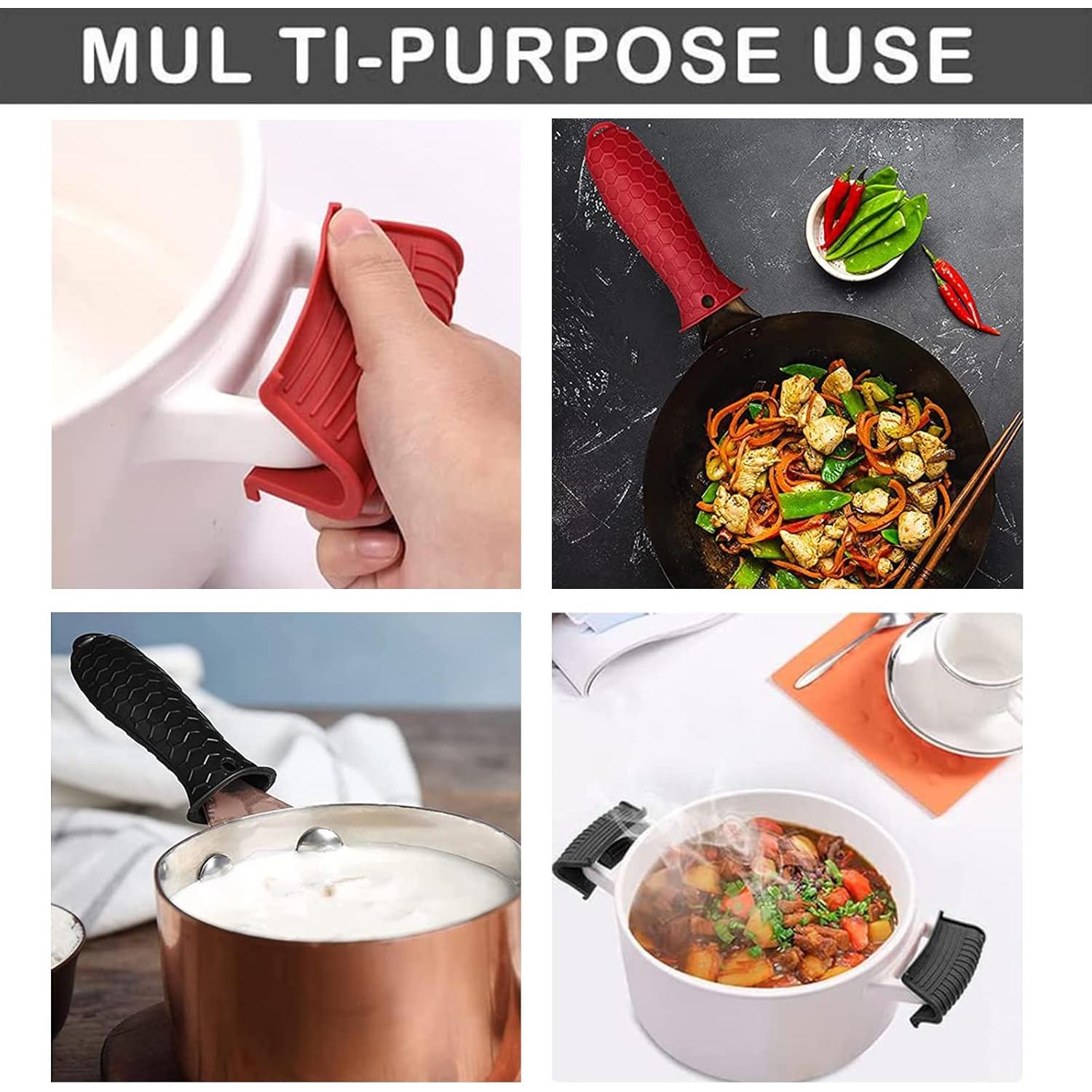 Paquete de 3 fundas de silicona Intatikoo para mangos calientes