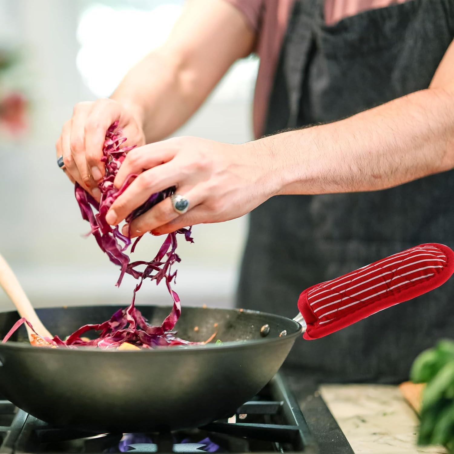 2 Fundas Resistentes al Calor para Mangos de Sartenes Mozeat Lens