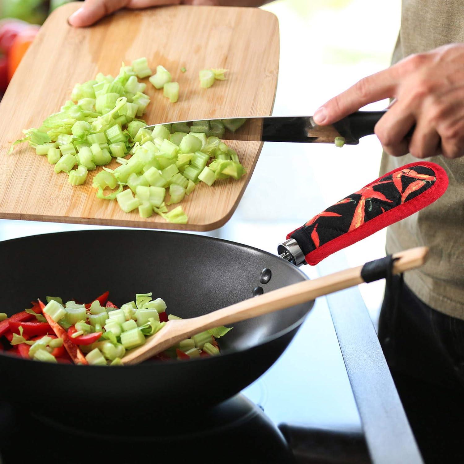 Fundas para Mangos de Sartén Patelai 4 Pcs Algodón Antideslizantes