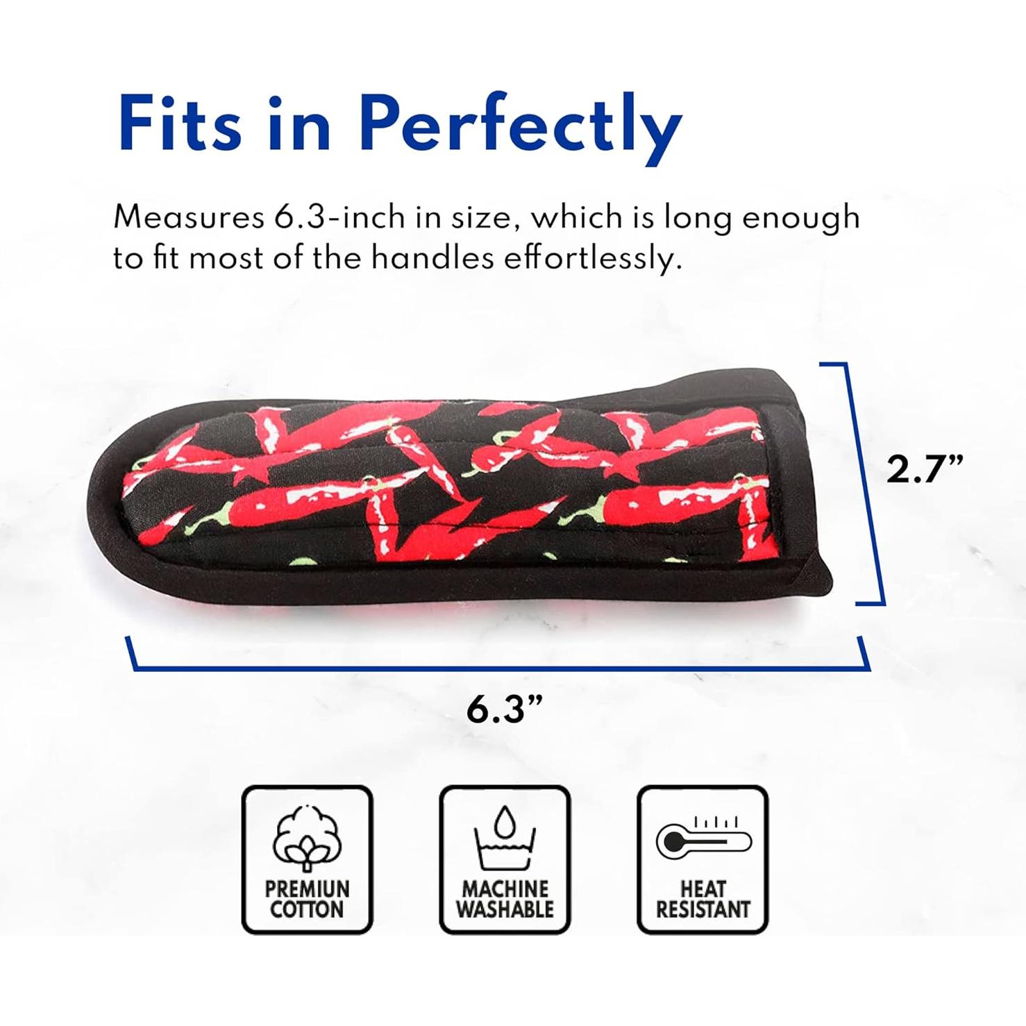 Cubierta de Mango de Sartén Nuevo Star Foodservice - Algodón, Juego de 6