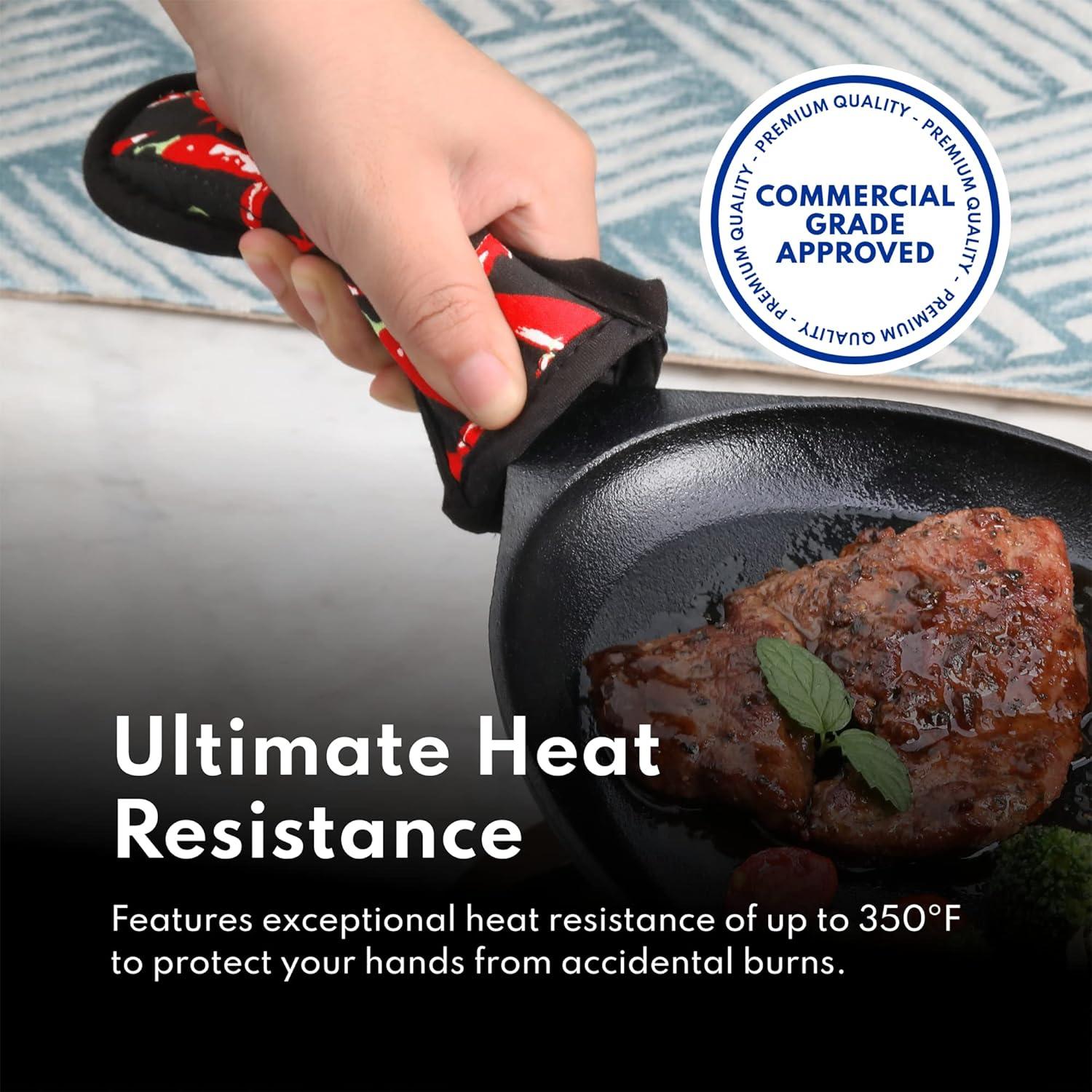 Cubierta de Mango de Sartén Nuevo Star Foodservice - Algodón, Juego de 6