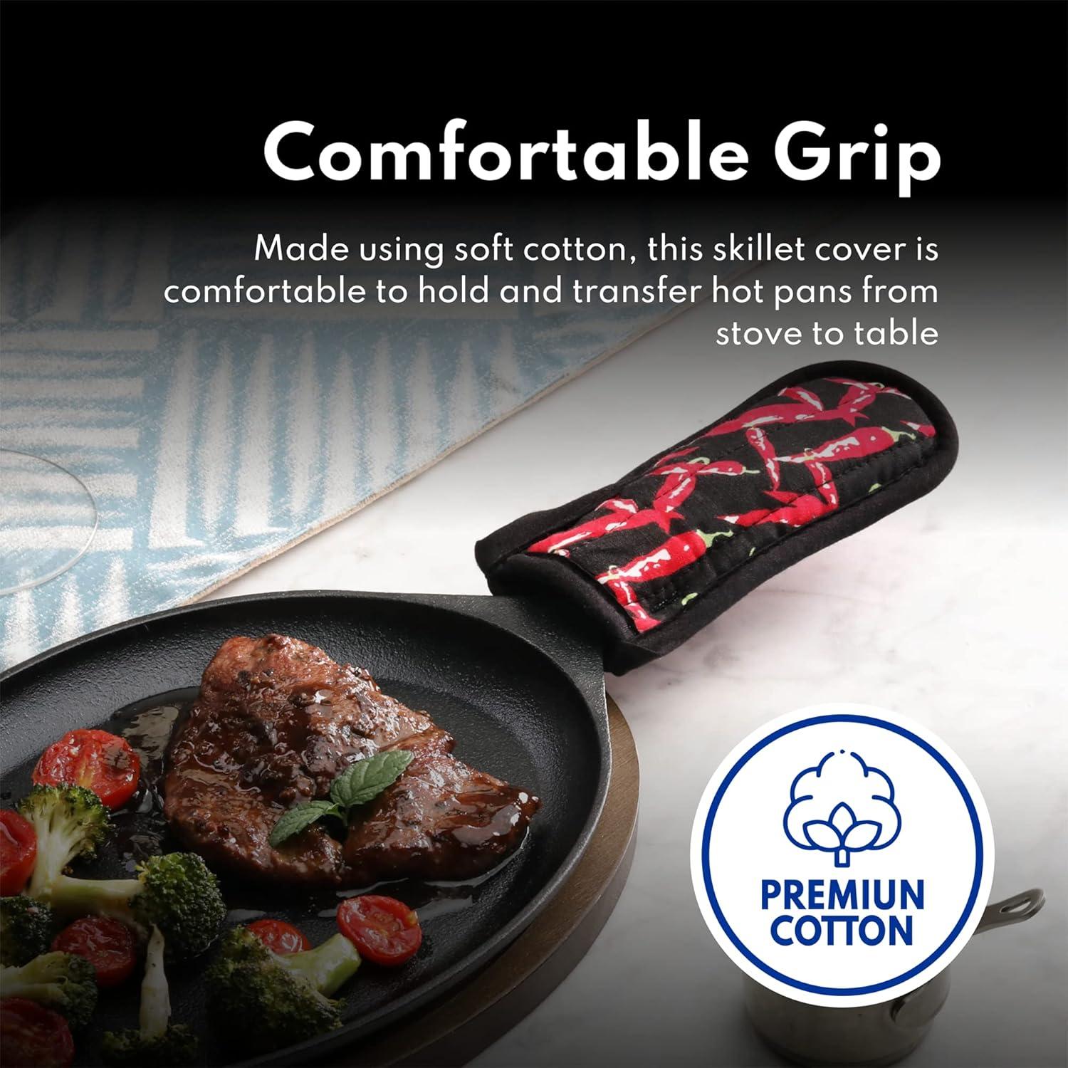 Cubierta de Mango de Sartén Nuevo Star Foodservice - Algodón, Juego de 6