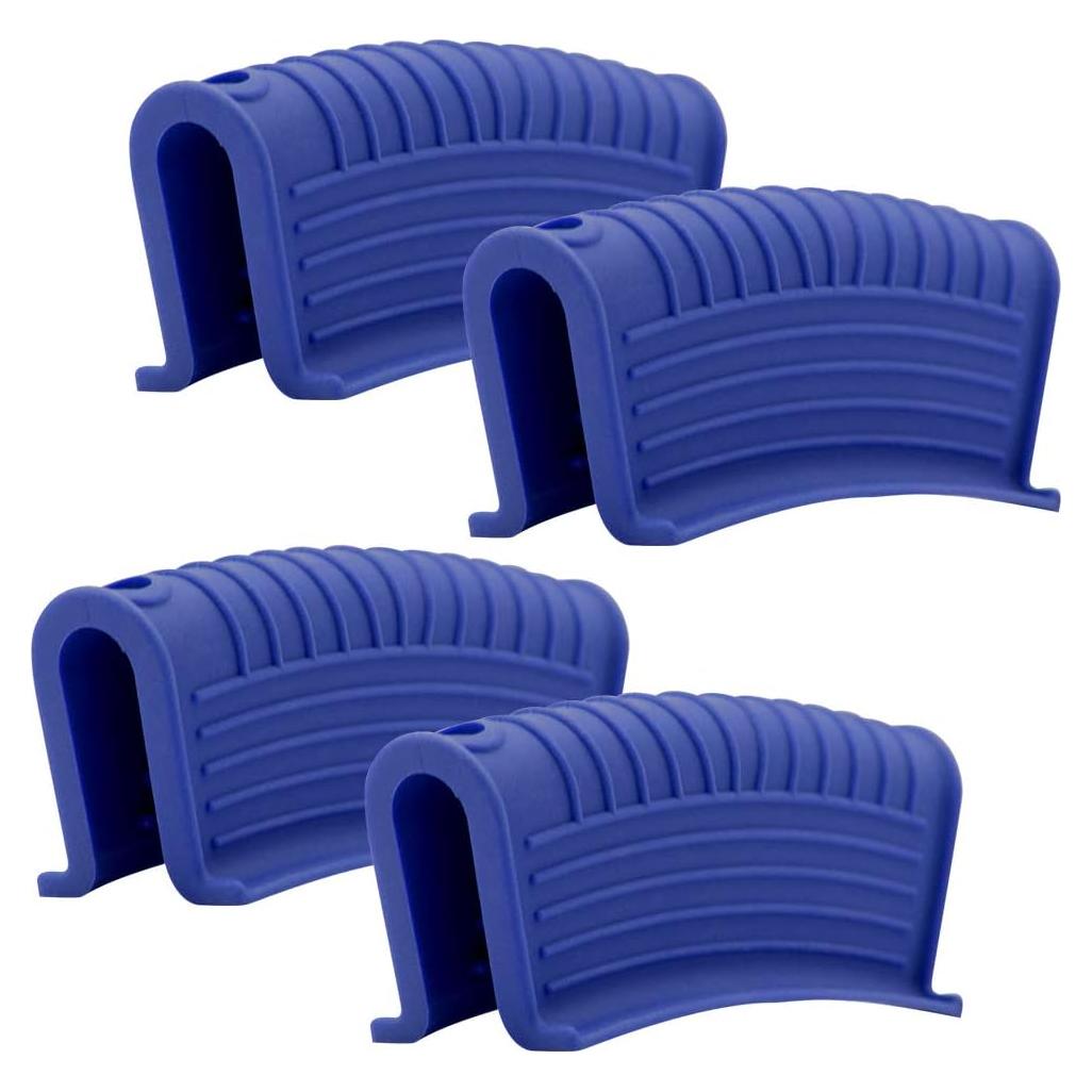 Funda de Silicona AHIW para Mango de Sartén Caliente - 4 Piezas Azul