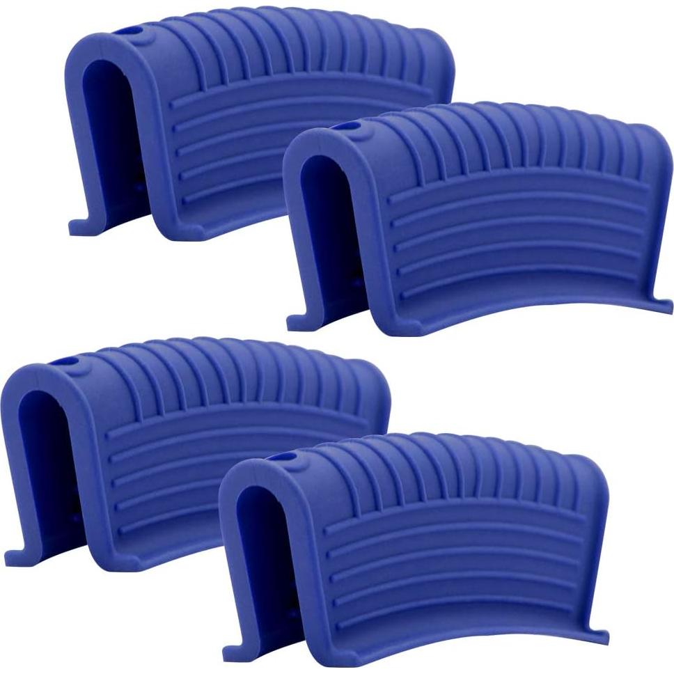 Funda de Silicona AHIW para Mango de Sartén Caliente - 4 Piezas Azul