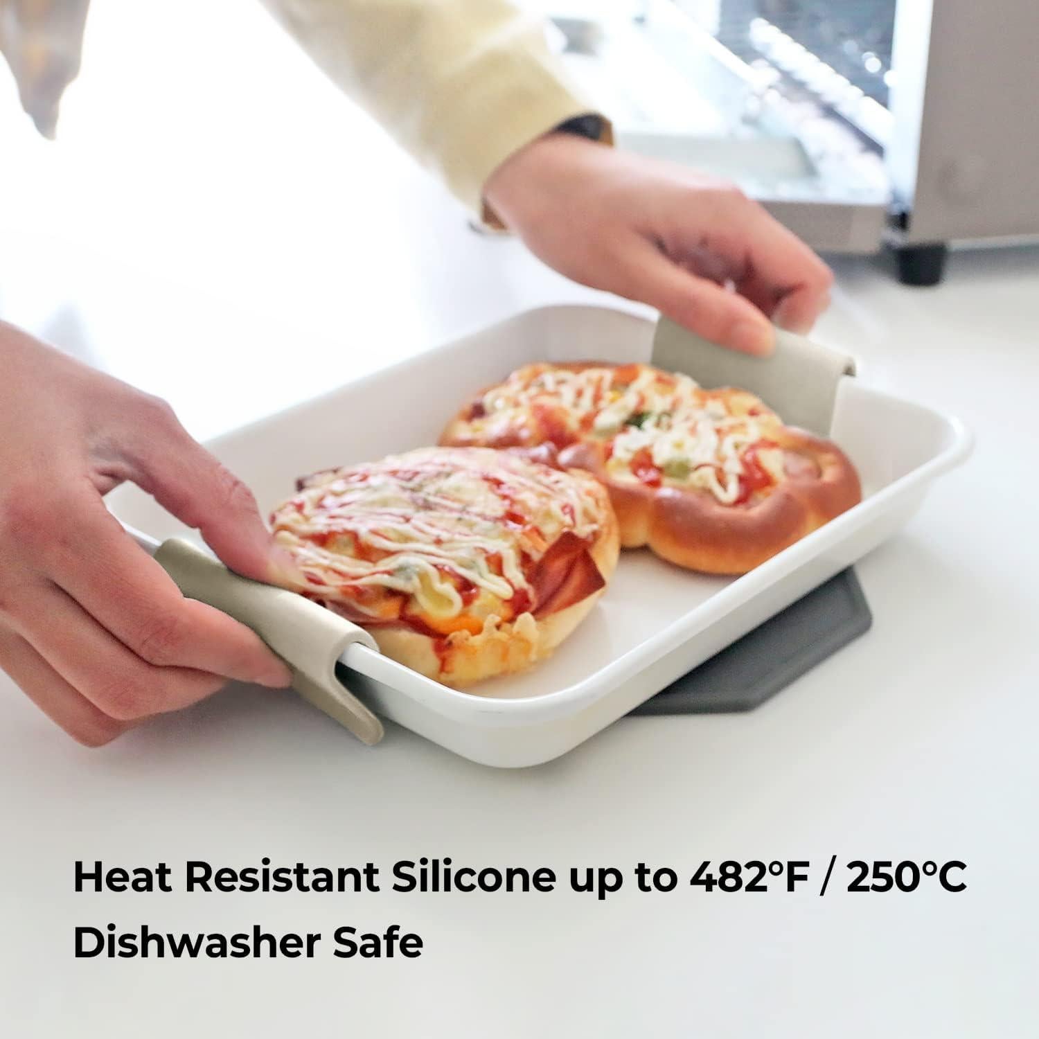 Cubiertas de Mango de Silicona Carrotez, 2 Pcs, Resistente al Calor