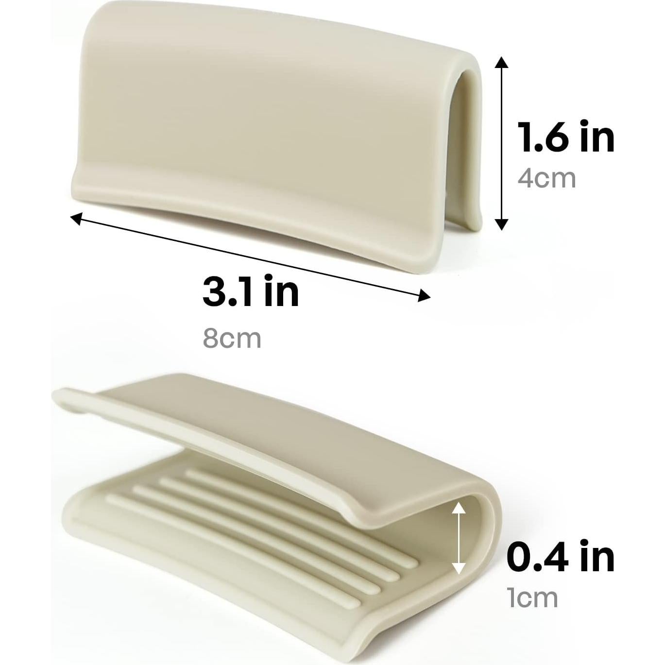 Cubiertas de Mango de Silicona Carrotez, 2 Pcs, Resistente al Calor