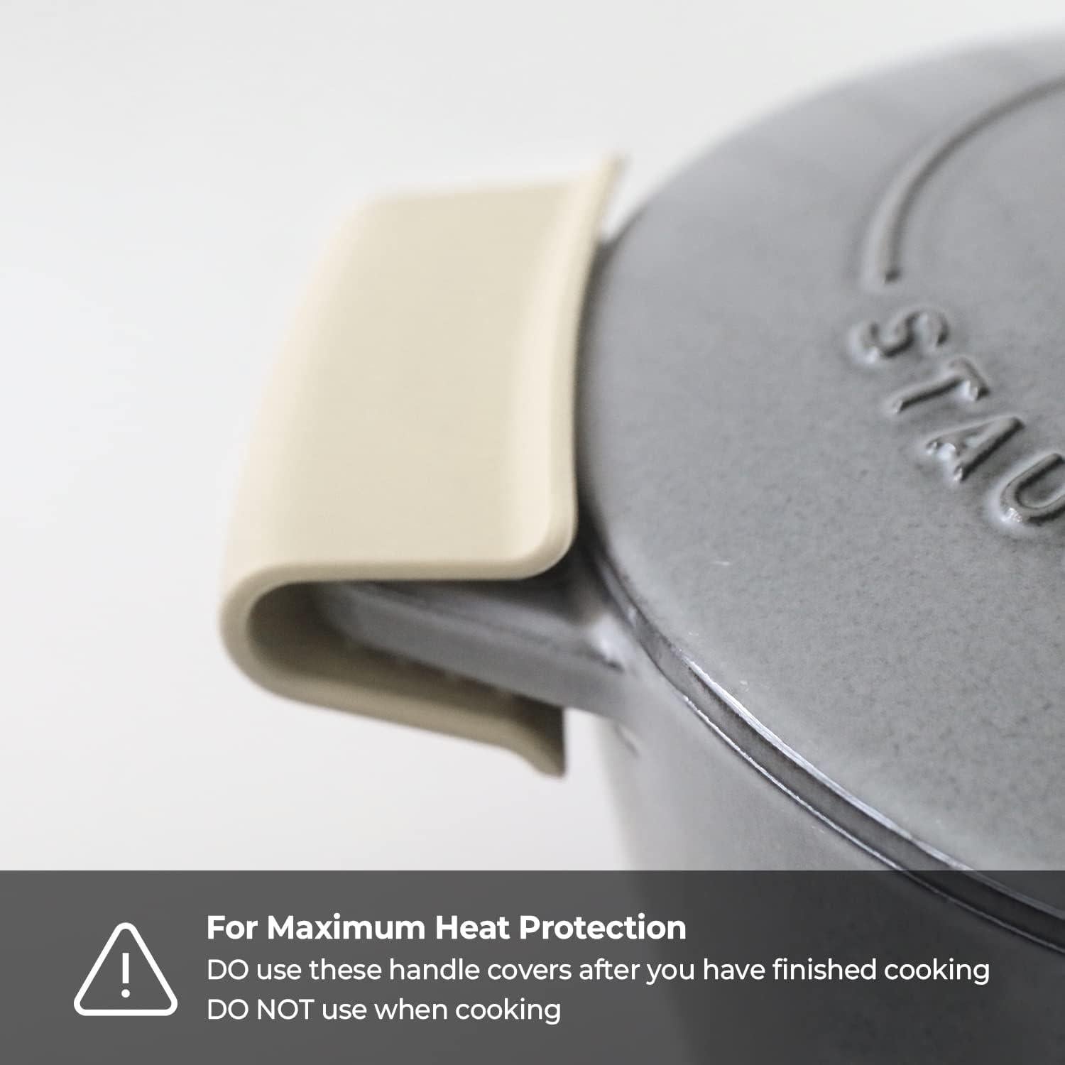 Cubiertas de Mango de Silicona Carrotez, 2 Pcs, Resistente al Calor