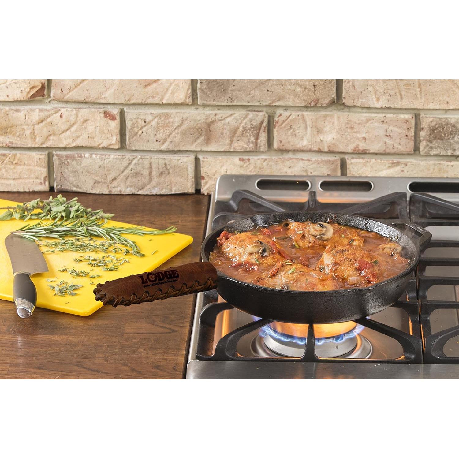 Soporte para Mango Caliente Lodge Nokona Cuero 6 cm Costura Espiral