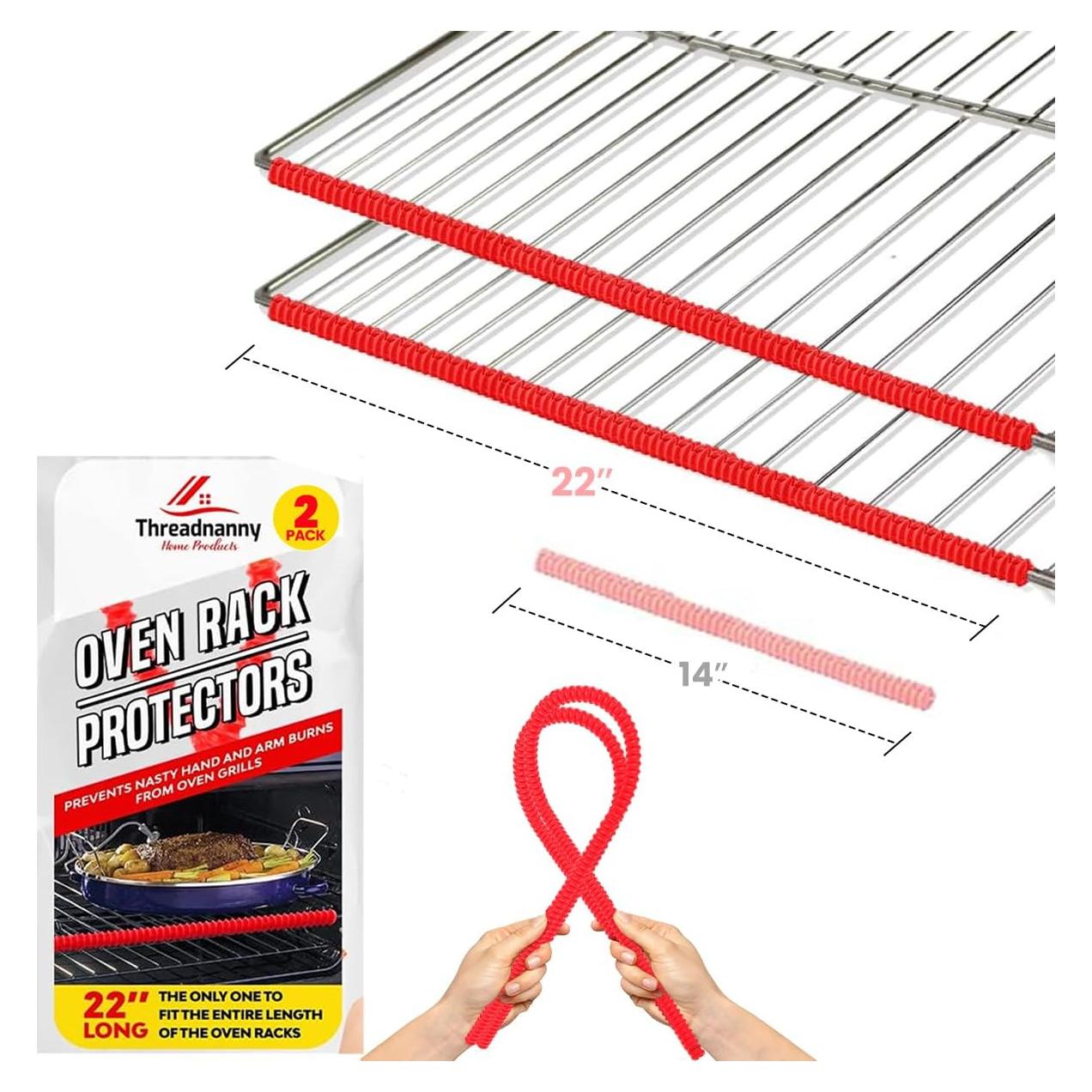 Protector de Estante de Horno ThreadNanny 55.88 cm Rojo - 2 Pzs