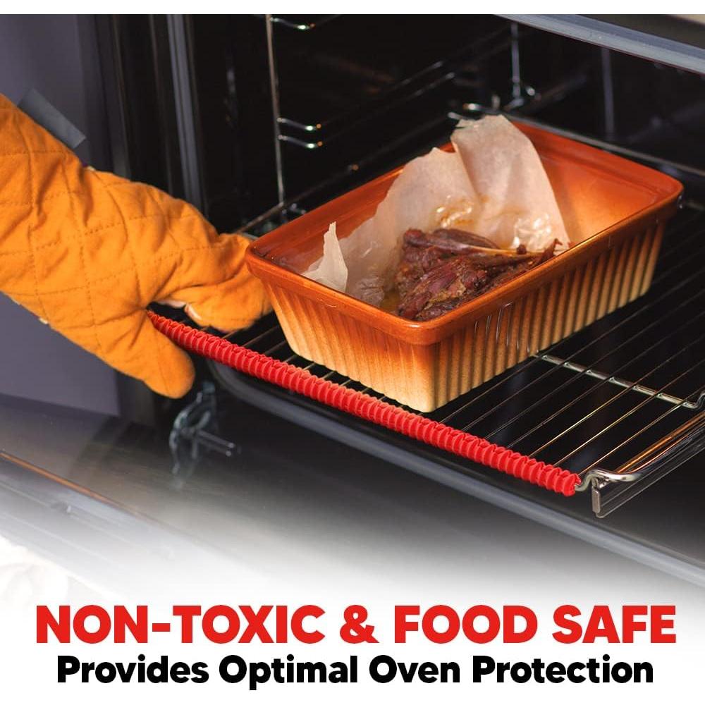 Protector de Estante de Horno ThreadNanny 55.88 cm Rojo - 2 Pzs