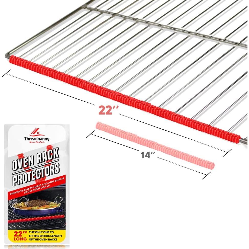 Protector de Estante de Horno ThreadNanny 55.88 cm Rojo - 2 Pzs