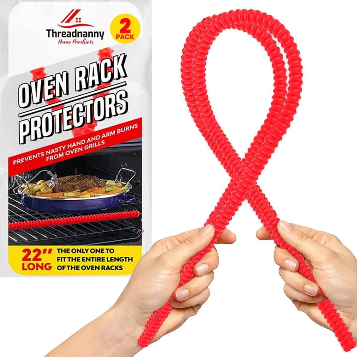 Protector de Estante de Horno ThreadNanny 55.88 cm Rojo - 2 Pzs