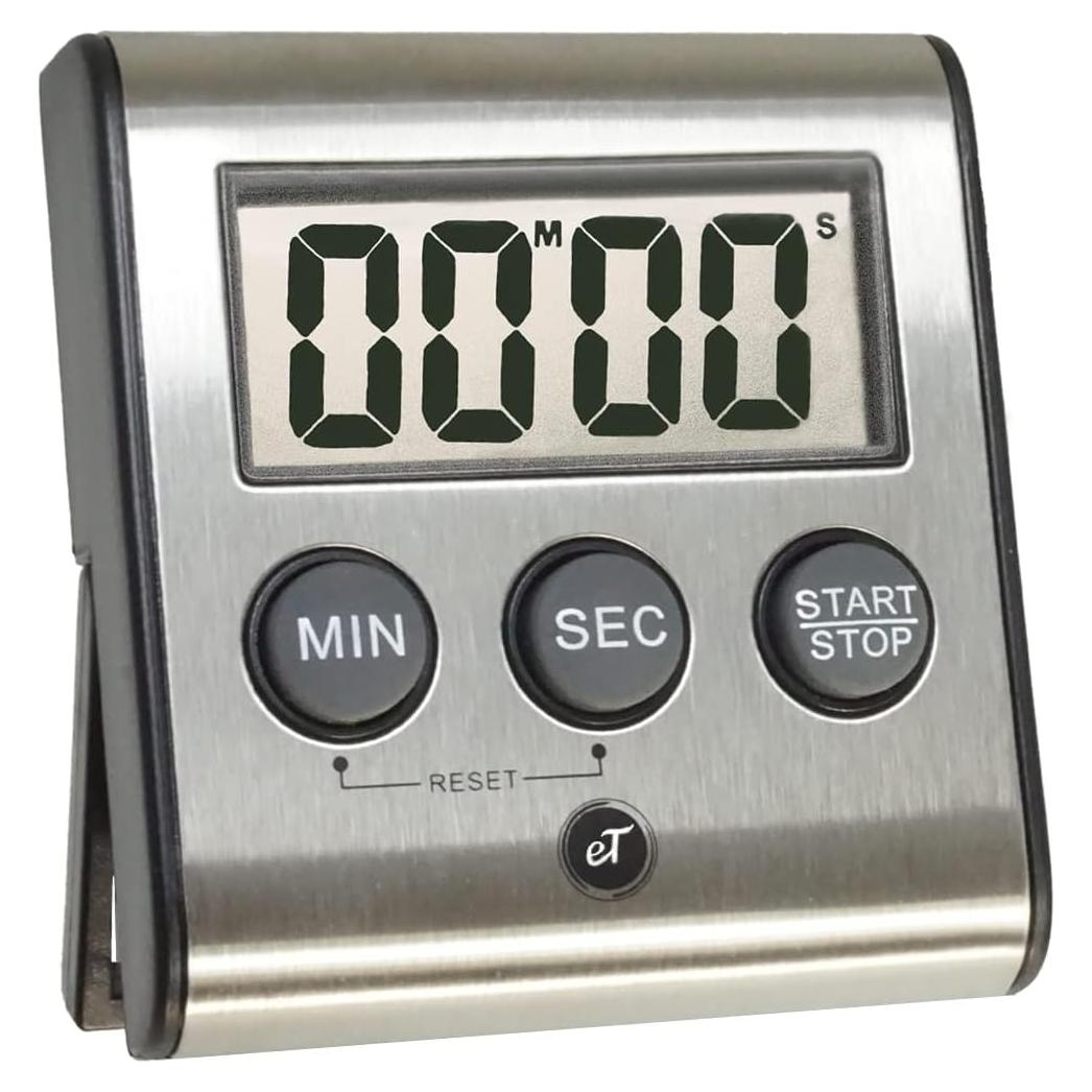 Temporizador de Cocina Digital eTradewinds eT-23 Acero Inoxidable
