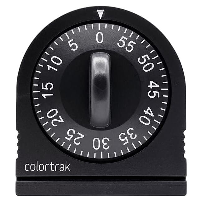 Temporizador Mecánico de Cuerda Colortrak 60 Minutos Negro