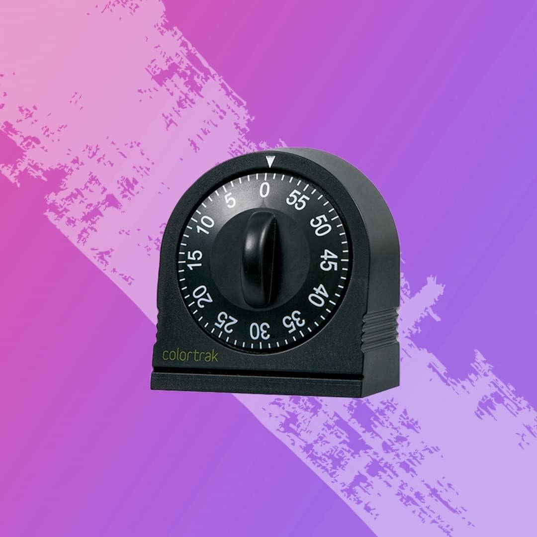 Temporizador Mecánico de Cuerda Colortrak 60 Minutos Negro