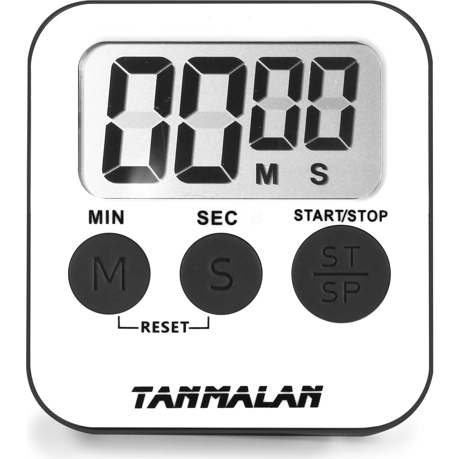 Temporizador de Cocina Tanmalan 99 Minutos Pantalla 3" Gris