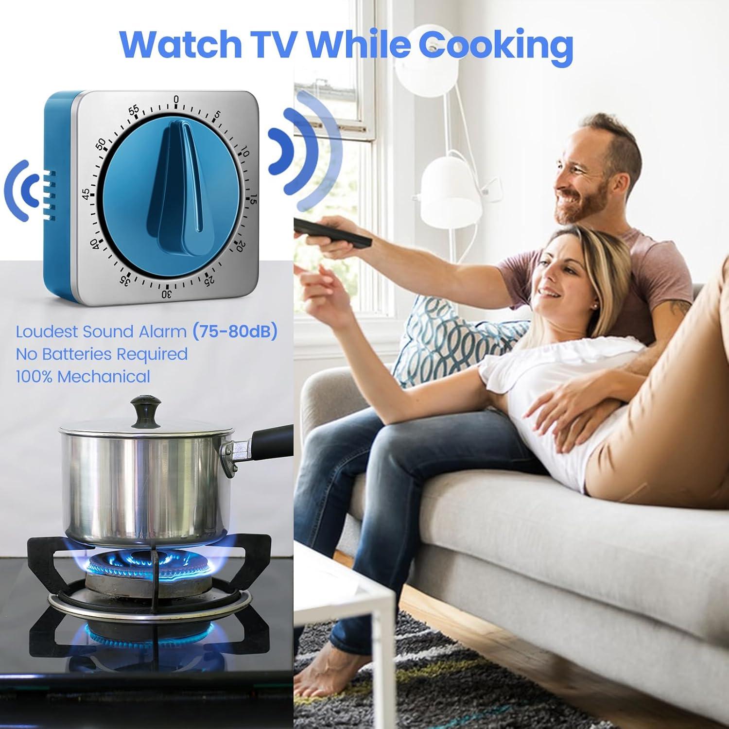 Temporizador de Cocina Mecánico Albayrak Azul Acero Inoxidable