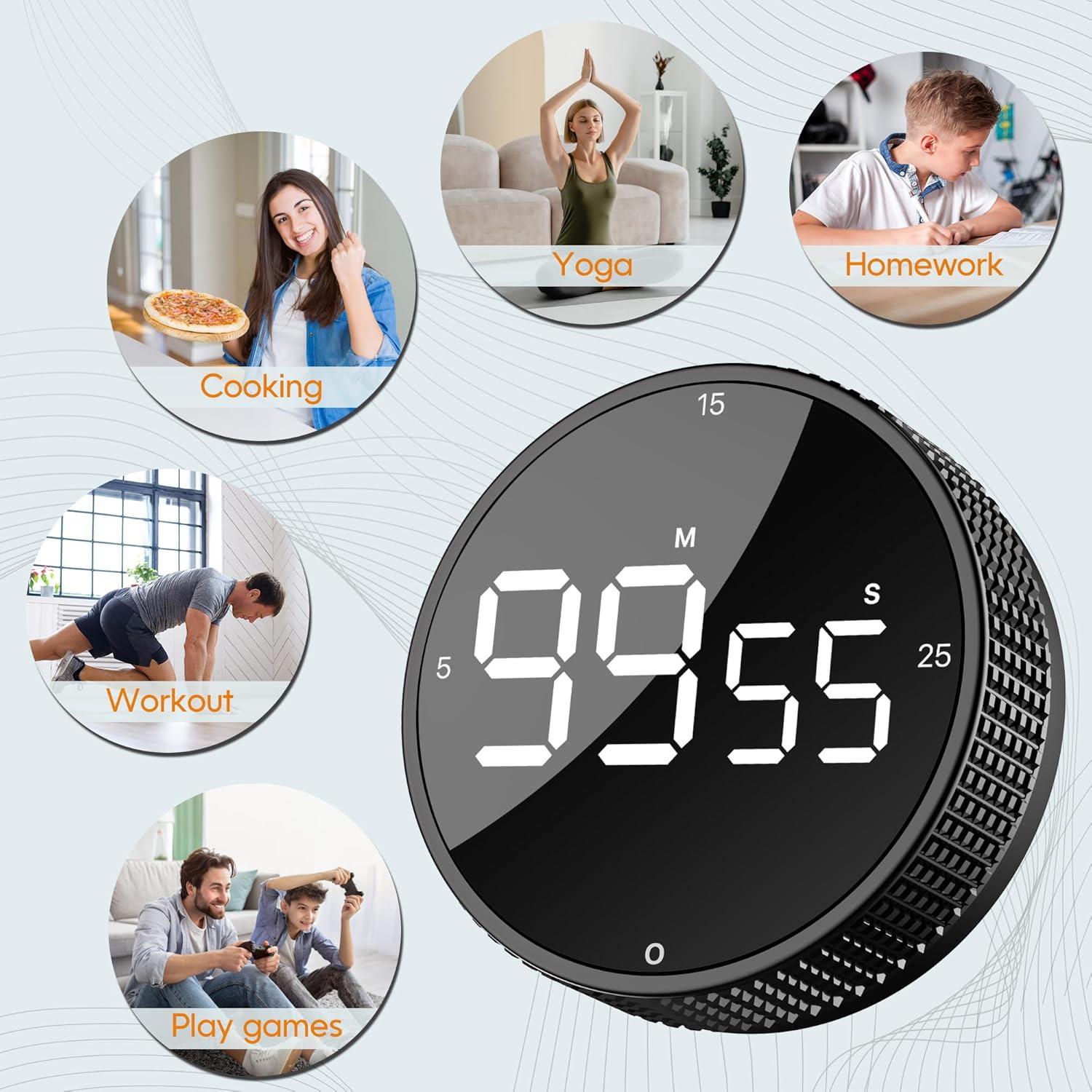 Temporizador Digital de Cocina JUNVIL con Pantalla LED 5-25 min