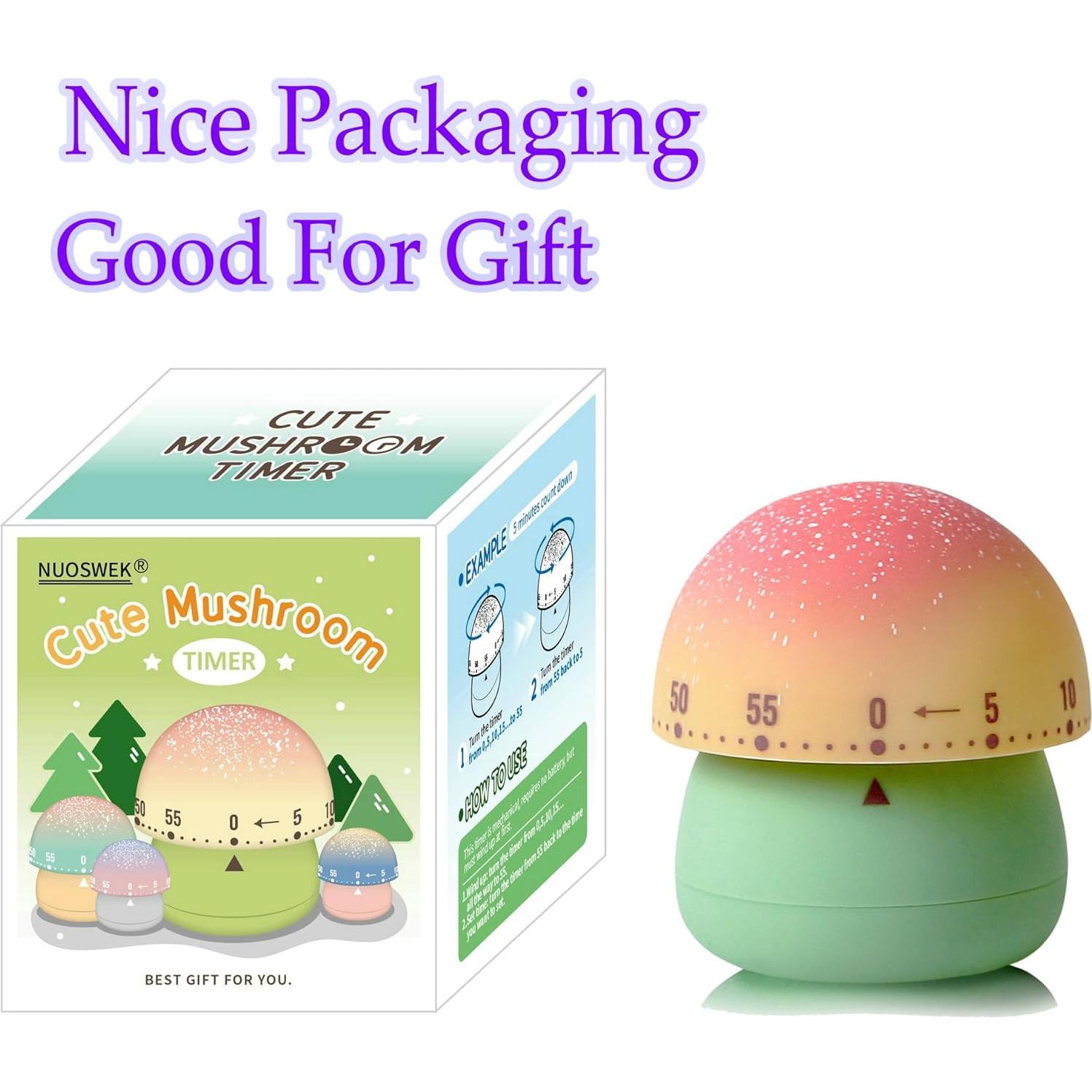 Temporizador de Cocina Mecánico NUOSWEK 60 Minutos Verde