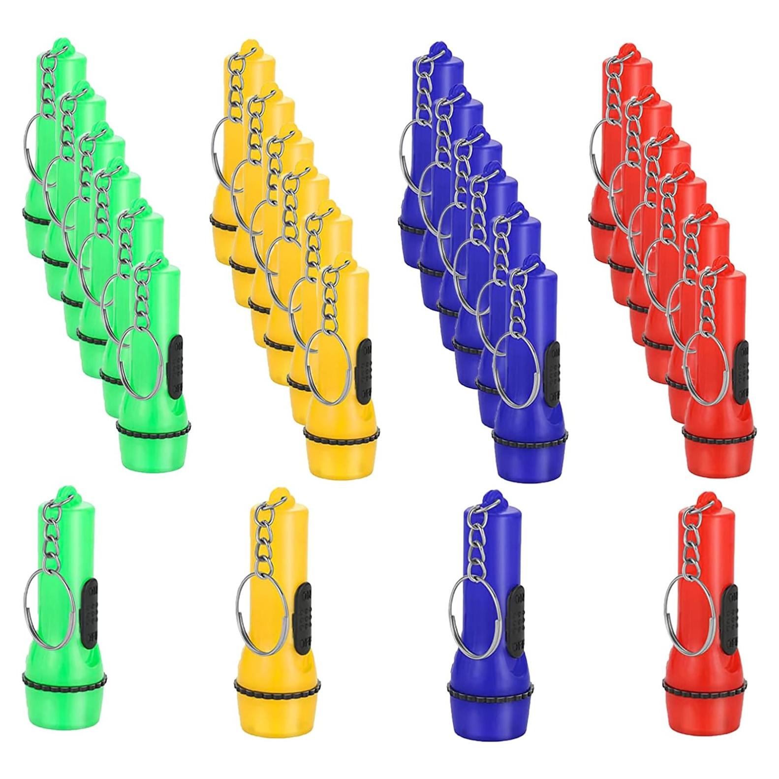 Linterna Mini Winbar con Llavero 24PCS Colores Surtidos