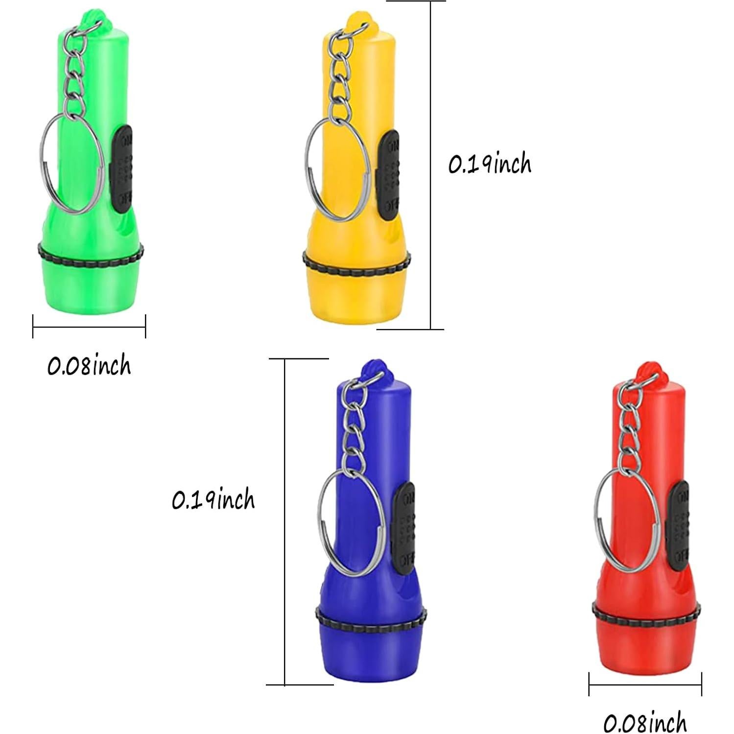 Linterna Mini Winbar con Llavero 24PCS Colores Surtidos