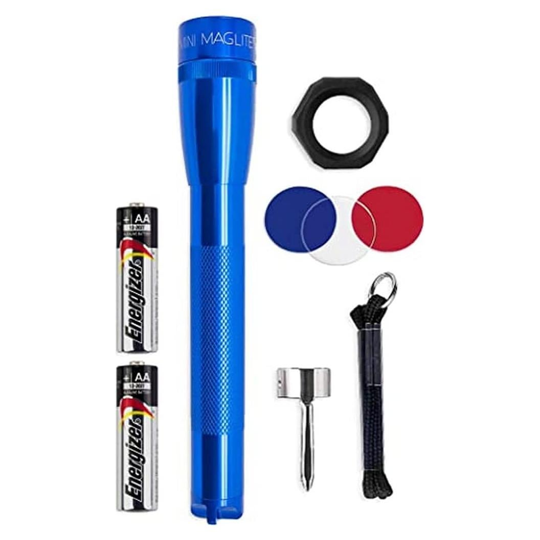 Linterna LED MagLite Mini Azul - 127 Lúmenes, Resistente al Agua