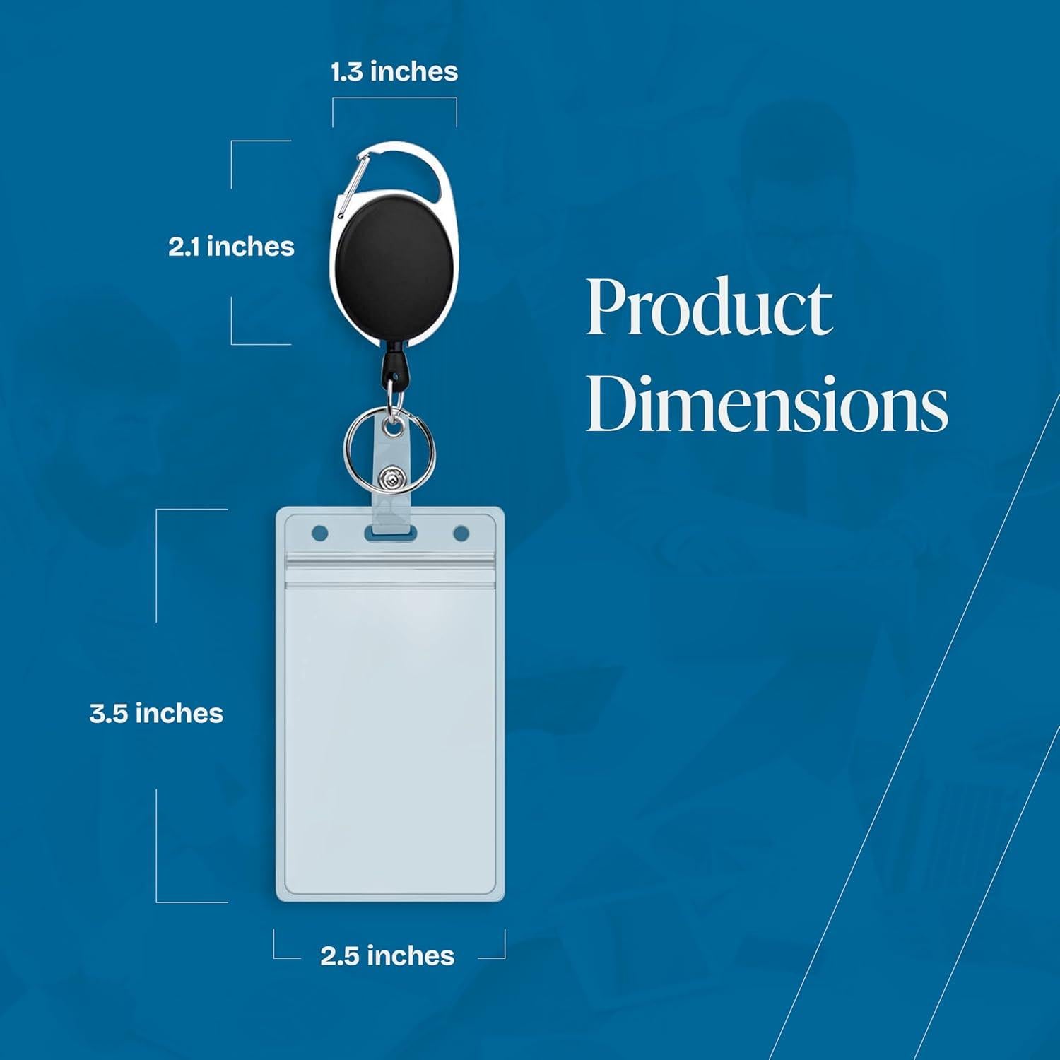 Soportes de Identificación Will Well 2 Pcs con Clip y Carretes