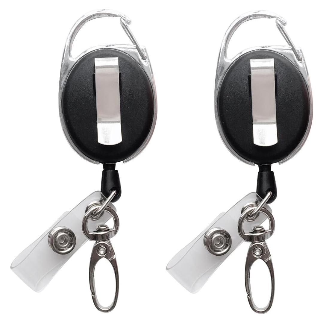 Reel de Identificación Retráctil HoAoOo 2 Pack con Clip