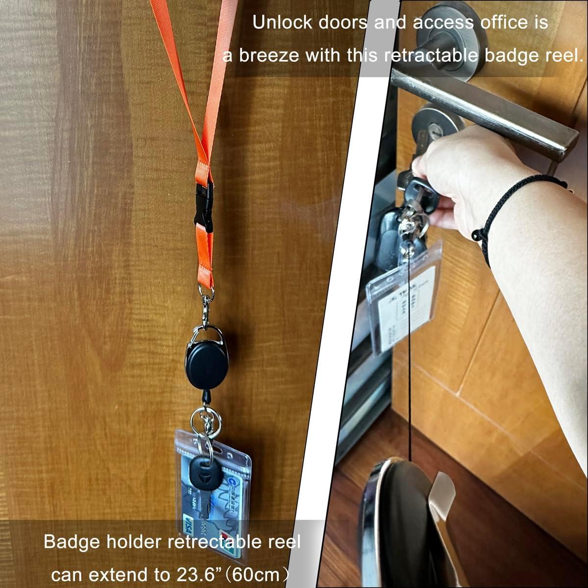 Reel de Identificación Retráctil HoAoOo 2 Pack con Clip