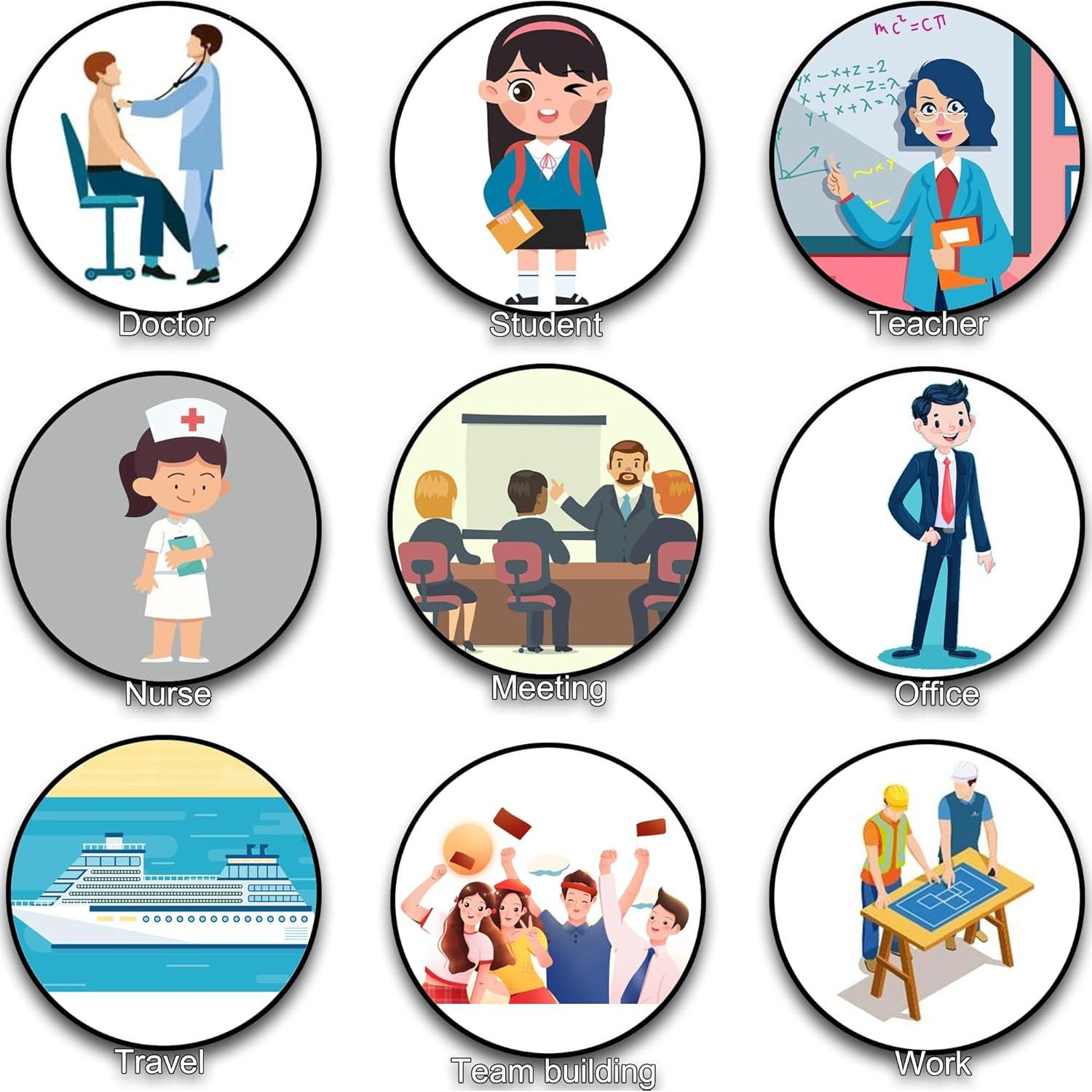 Reel de Identificación Retráctil HoAoOo 2 Pack con Clip