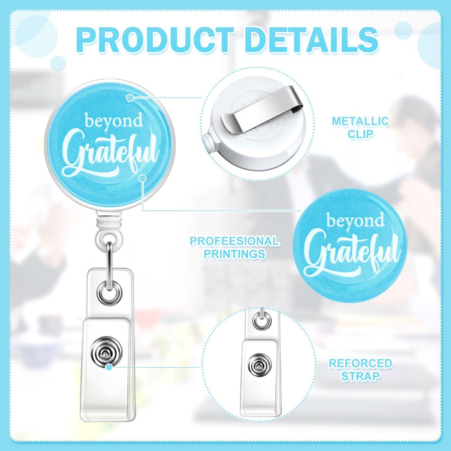 20 Ruedas de Insignia Retráctiles Piuaeue con Cita Motivacional