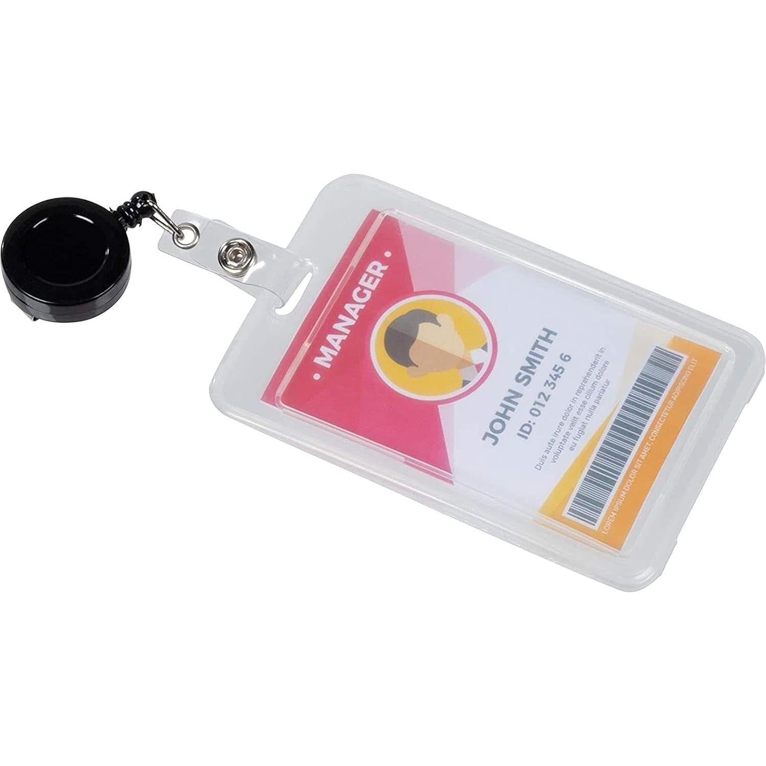 Paquete de 100 portatarjetas retráctiles Juvale 67.3 cm