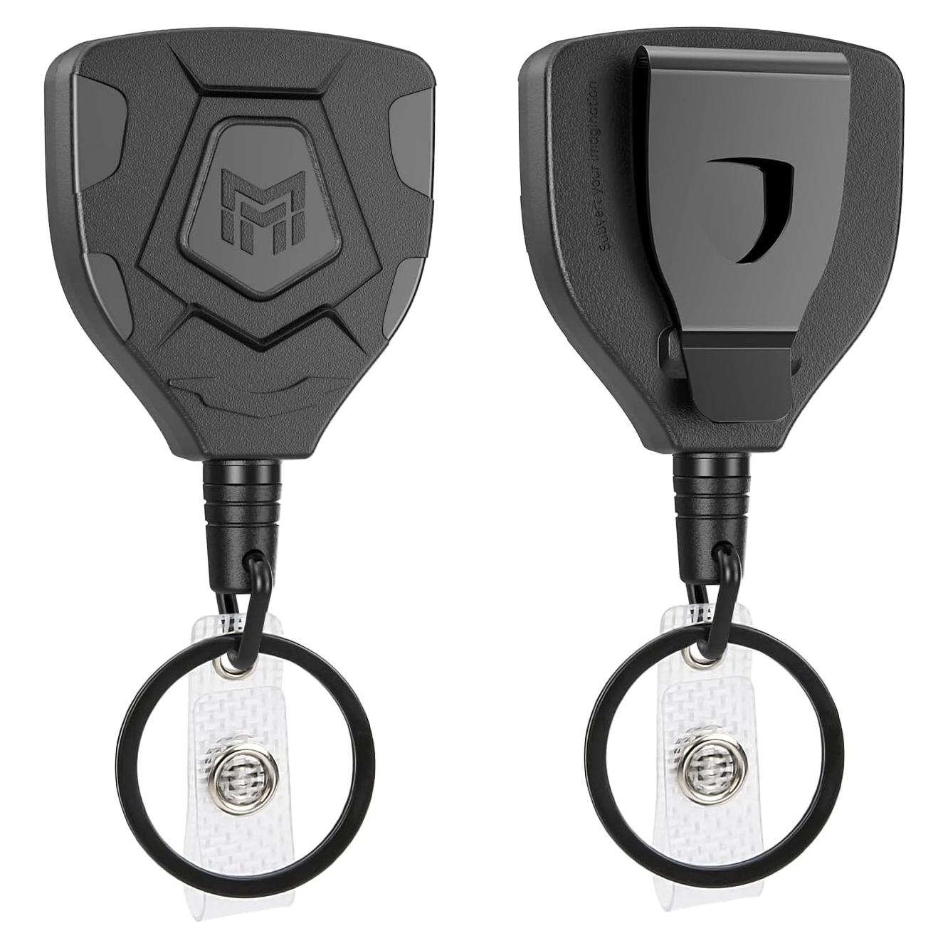 Llavero Retráctil MNGARISTA con Clip para Cinturón, 2 Unidades