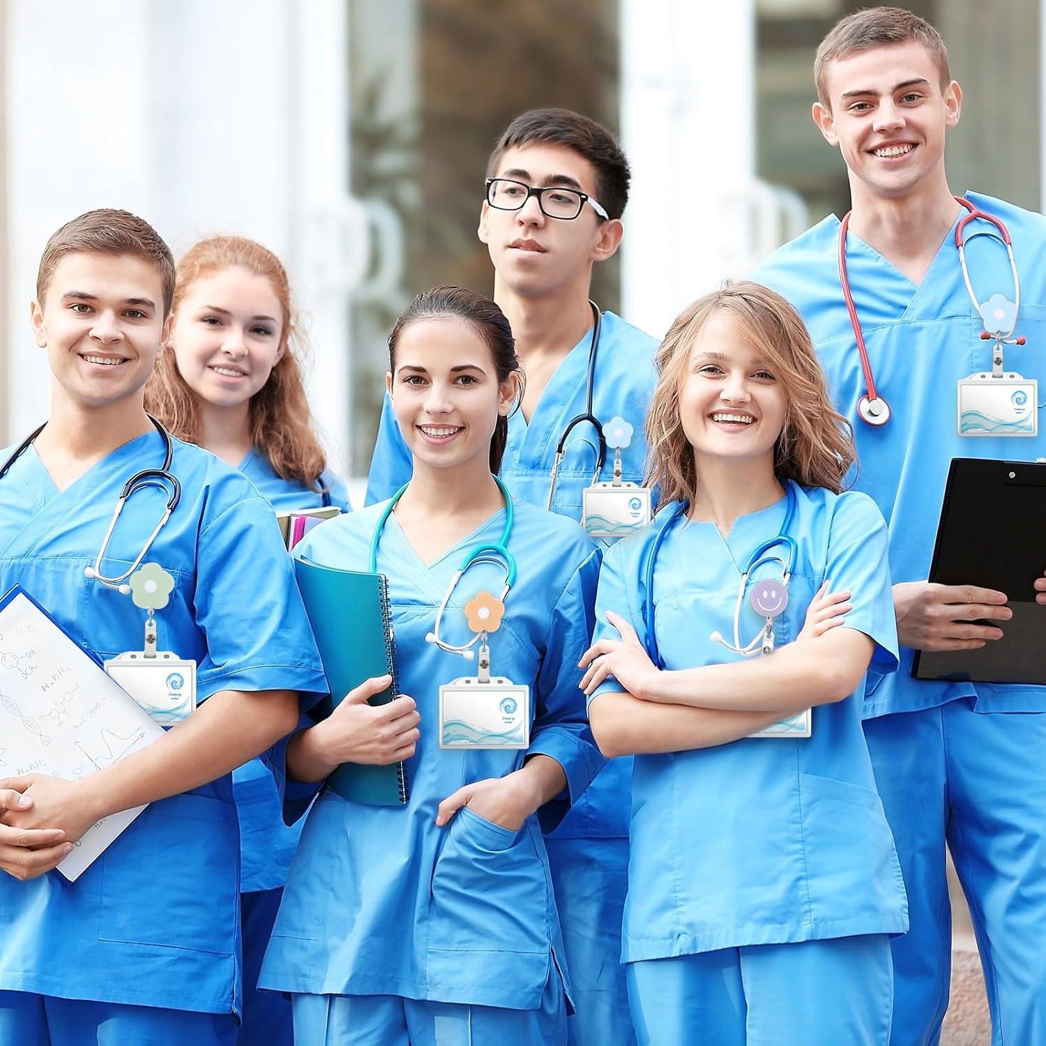 Ruedas de Insignia Retráctiles Whaline 8 Piezas Flor y Sonrisa