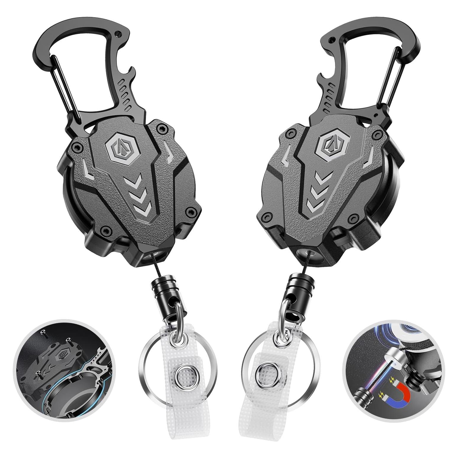 Llavero Retráctil Autonomier 2 Pack, 31" Dyneema, 25oz