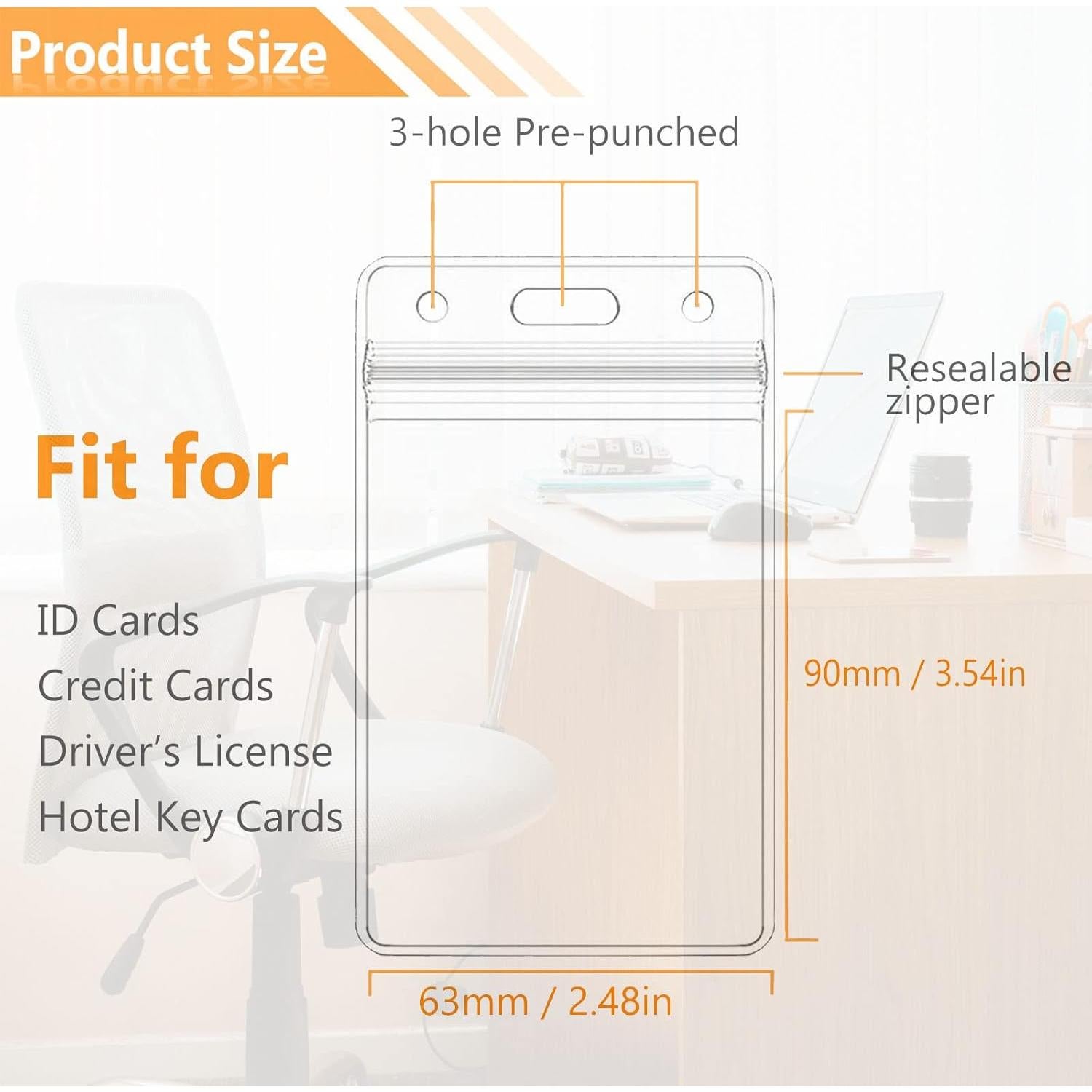 Paquete de 100 Clips Retráctiles Beieverluck para Identificación