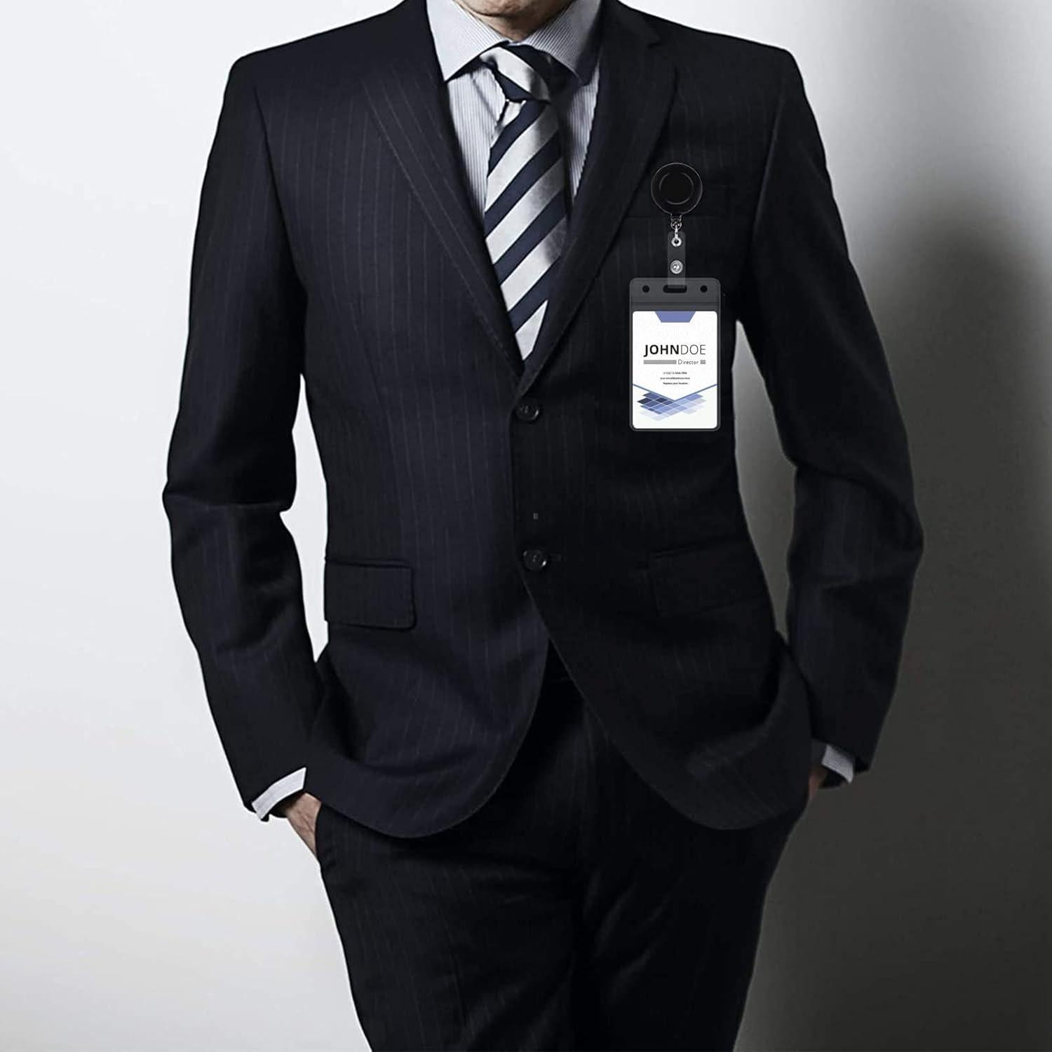 Paquete de 100 Clips Retráctiles Beieverluck para Identificación