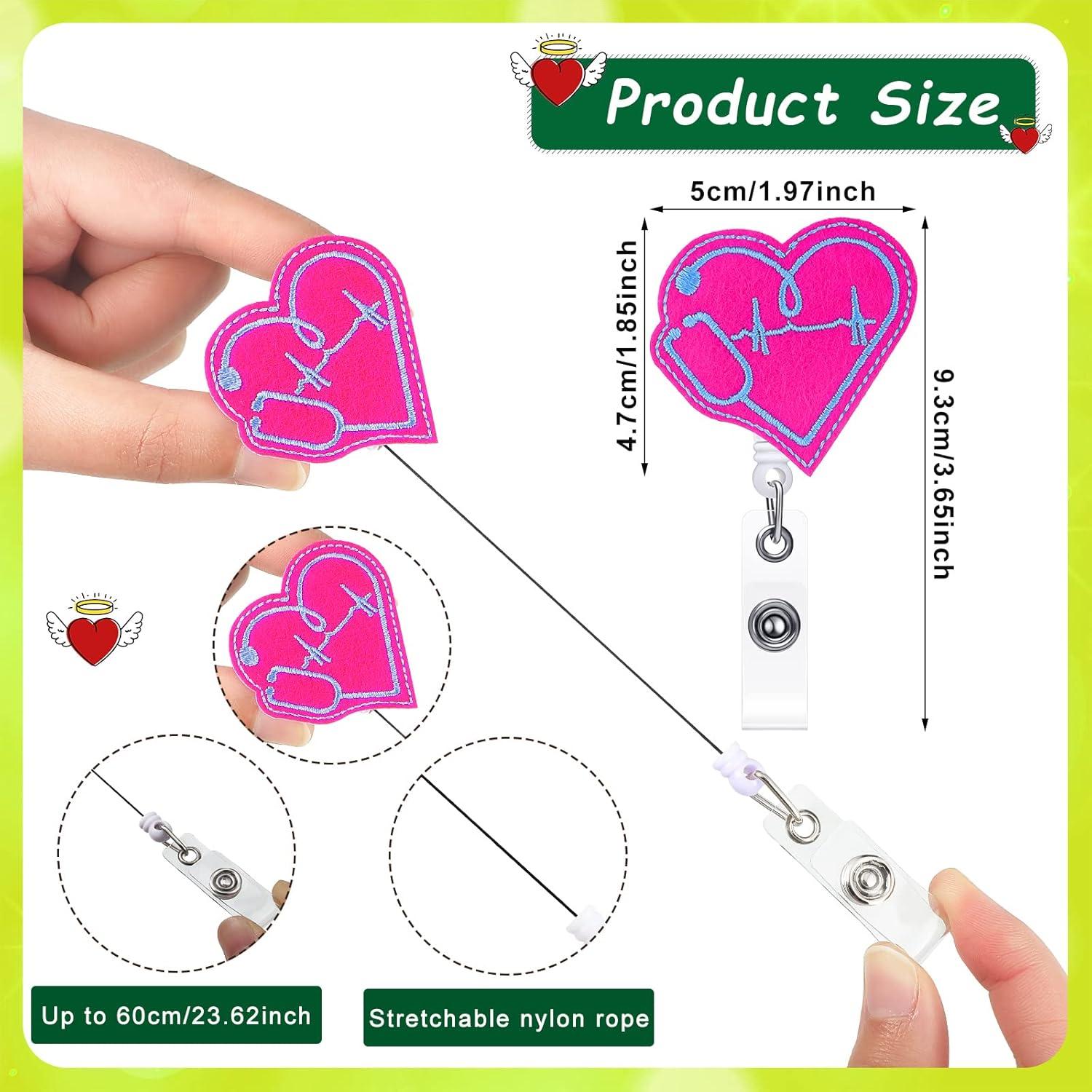 8 Ruedas de Insignia Retráctiles Zonon para Enfermeras