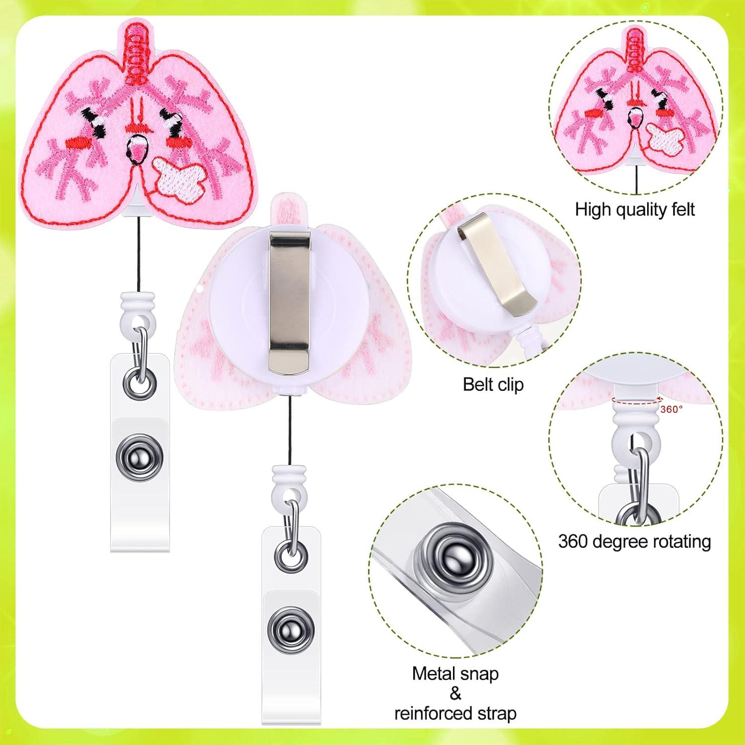 8 Ruedas de Insignia Retráctiles Zonon para Enfermeras