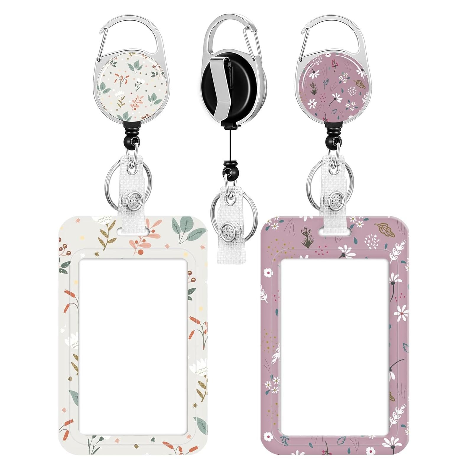 Portador de Insignia Retráctil COOKOOKY 2 Piezas 60 cm