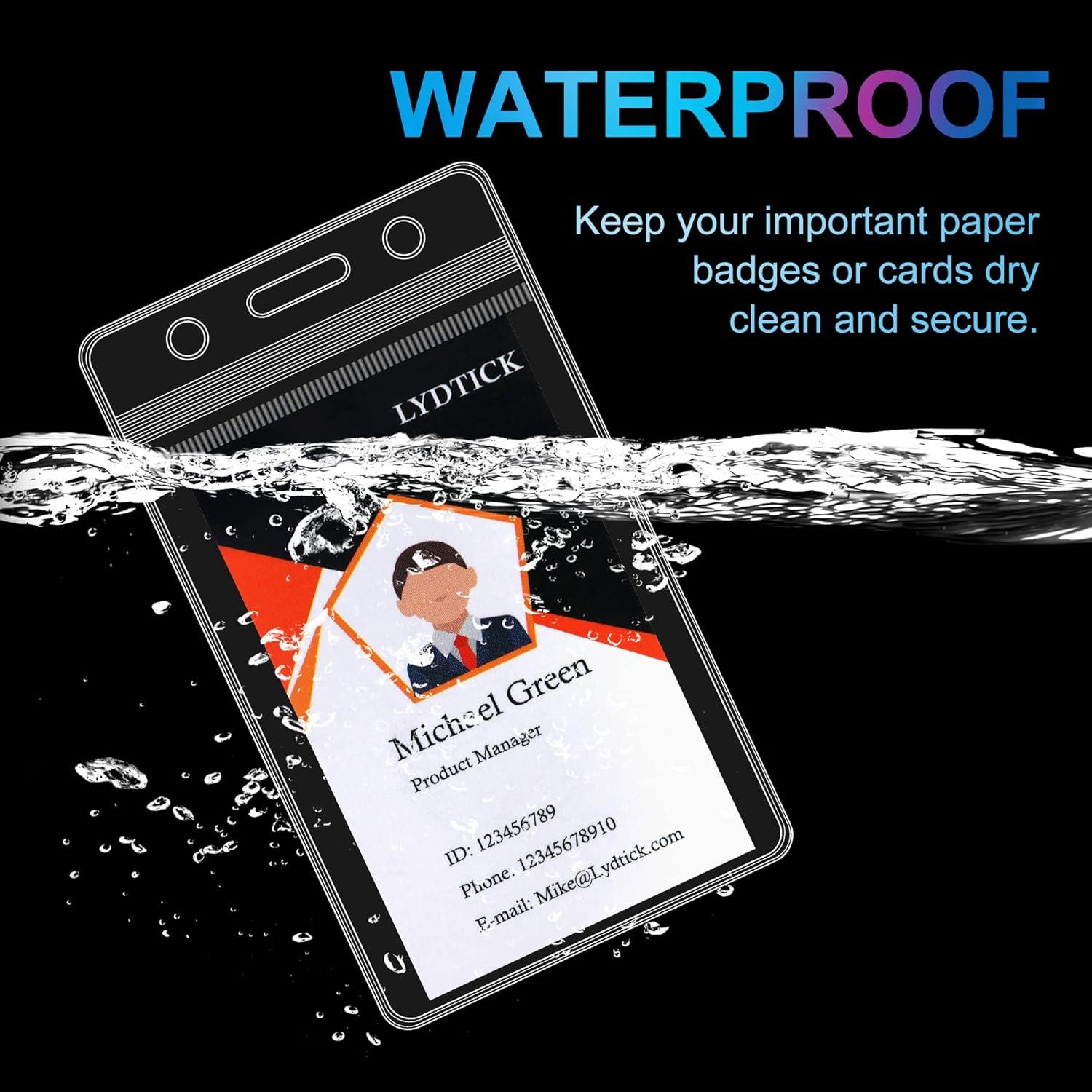 100 Portacarnets Retráctiles y Sujetadores de Identificación LYDTICK