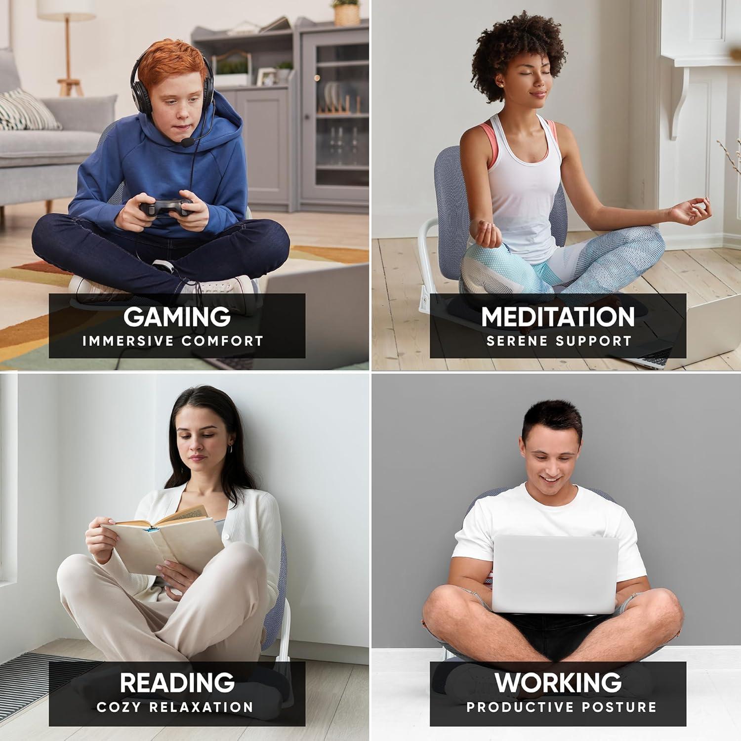 Silla de Suelo Ergonómica Duorest - Plegable y Cómoda