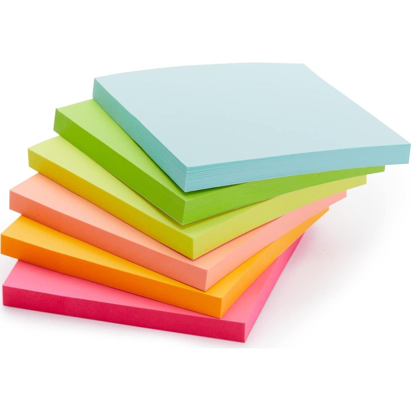 Notas Adhesivas Amazon Basics 7.62x7.62cm 24-Pack Colores Variados