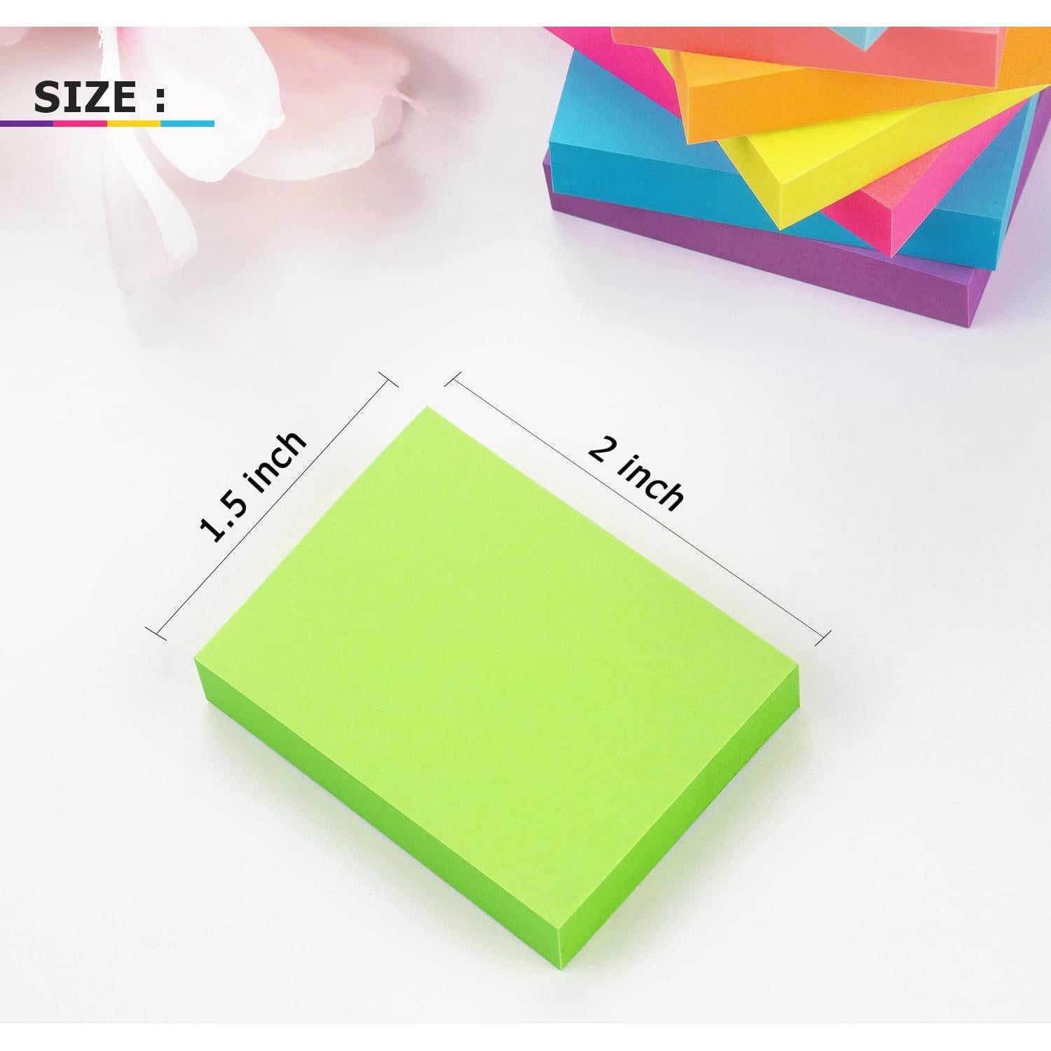 Notas Adhesivas Winner Aura 3.81x5.08 cm 800 Hojas Colores Brillantes