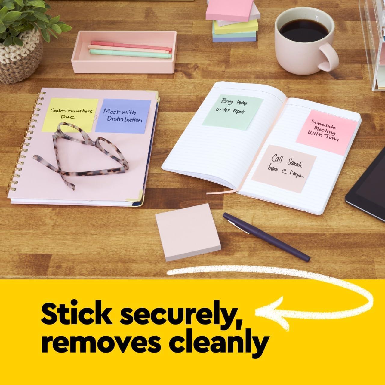 Notas Post-it Amarillo Canario 3.49 x 4.76 cm 24 blocs