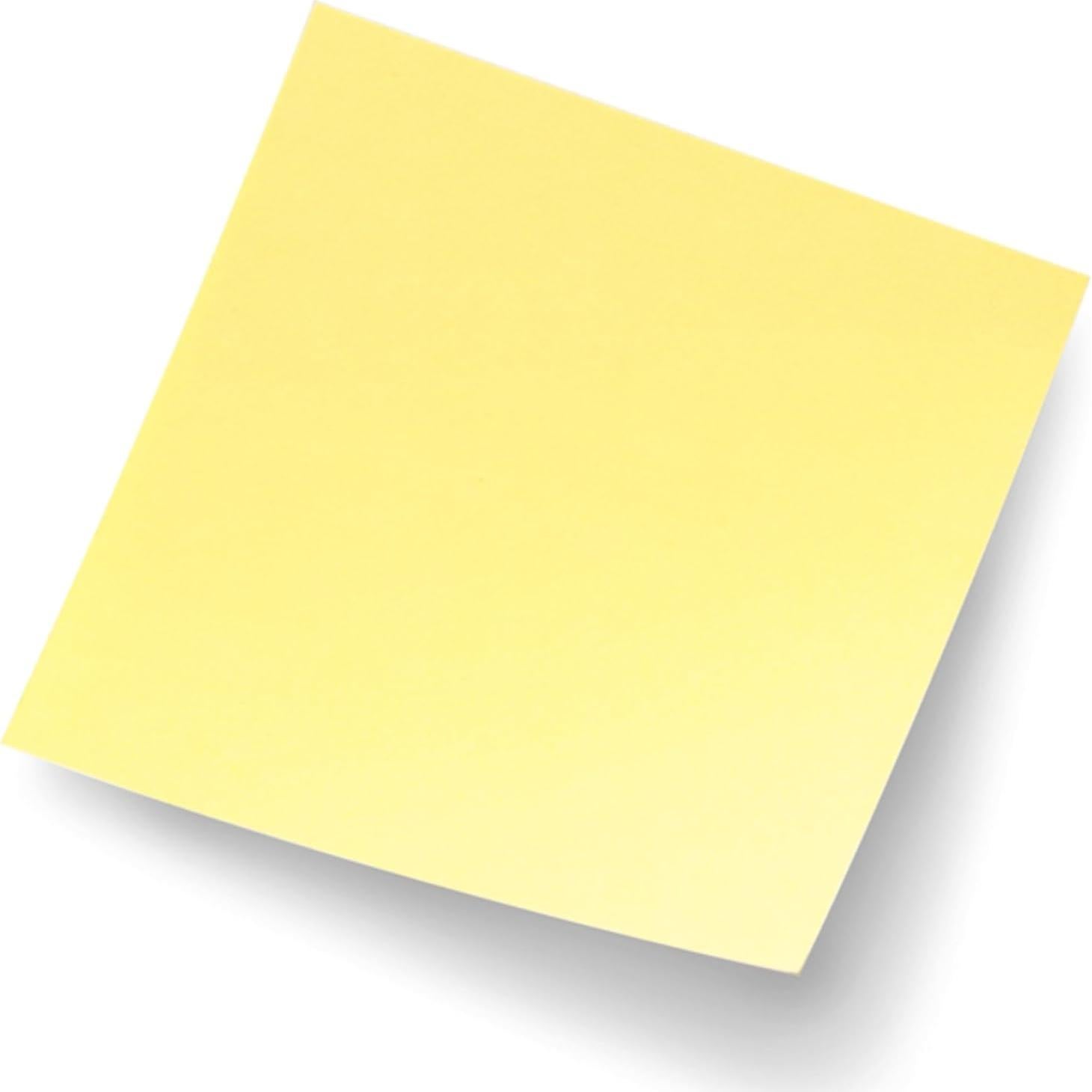 Notas Post-it Amarillo Canario 7.6x7.6 cm 4 Blocs 50 Hojas