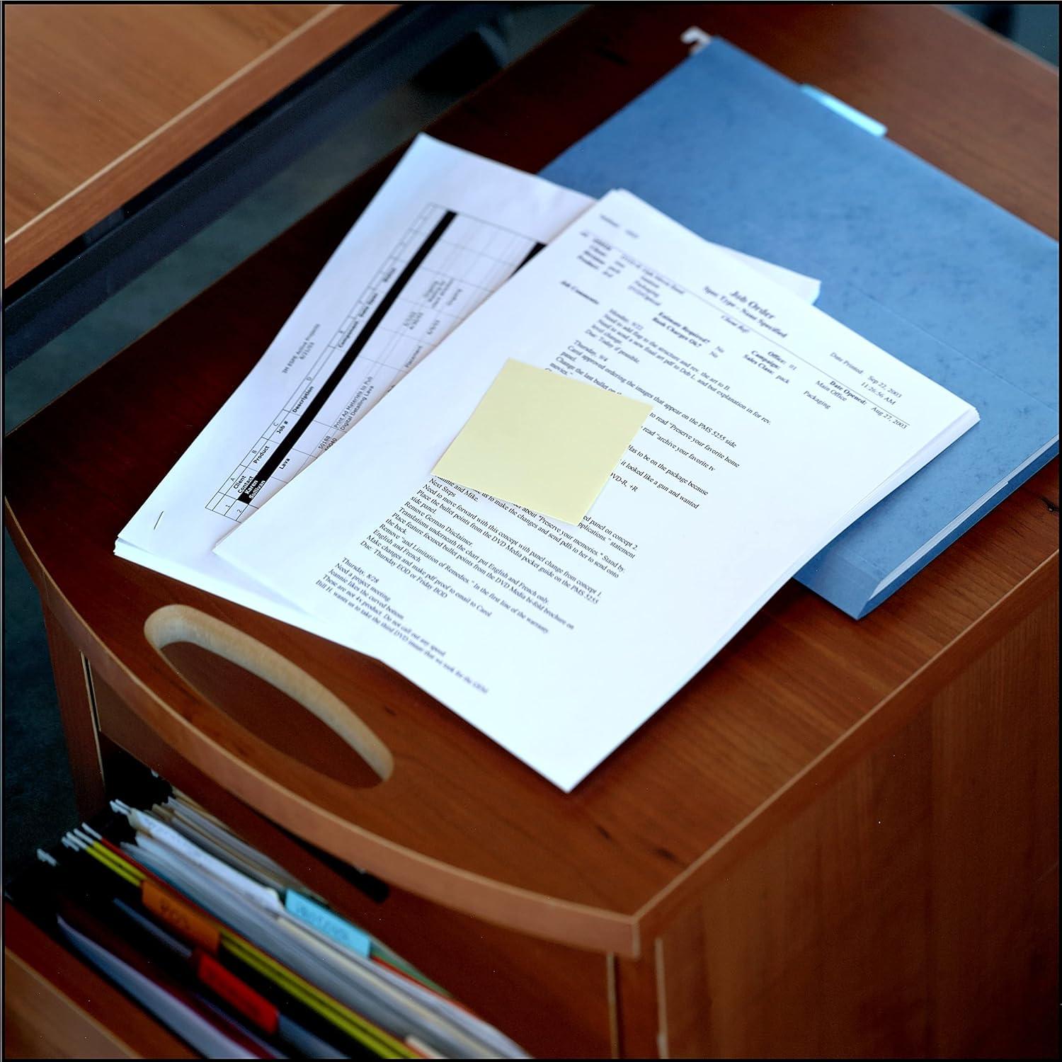 Notas Post-it Amarillo Canario 7.6x7.6 cm 4 Blocs 50 Hojas